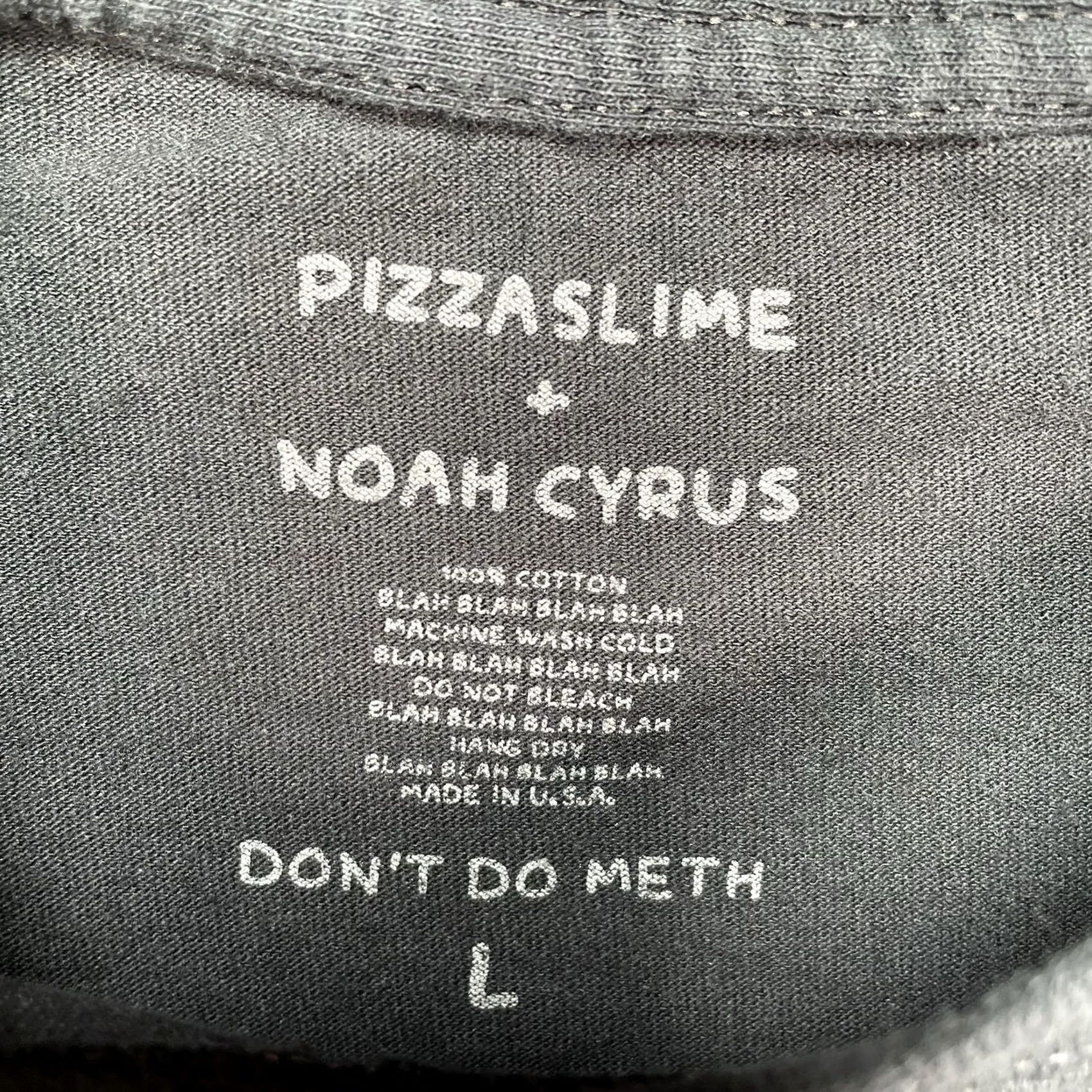 Vintage Noah Cyrus Shirt Men's Large Pizzaslime Billy Ray Cyrus Lil Xan 2018 RARE Size US L / EU 52-54 / 3 - 3 Thumbnail