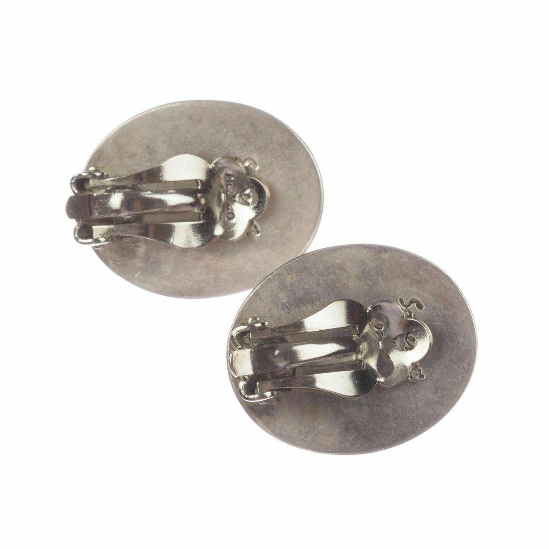Designer Sterling Silver Rutilated Quartz Cabochon Earrings Size ONE SIZE - 4 Thumbnail