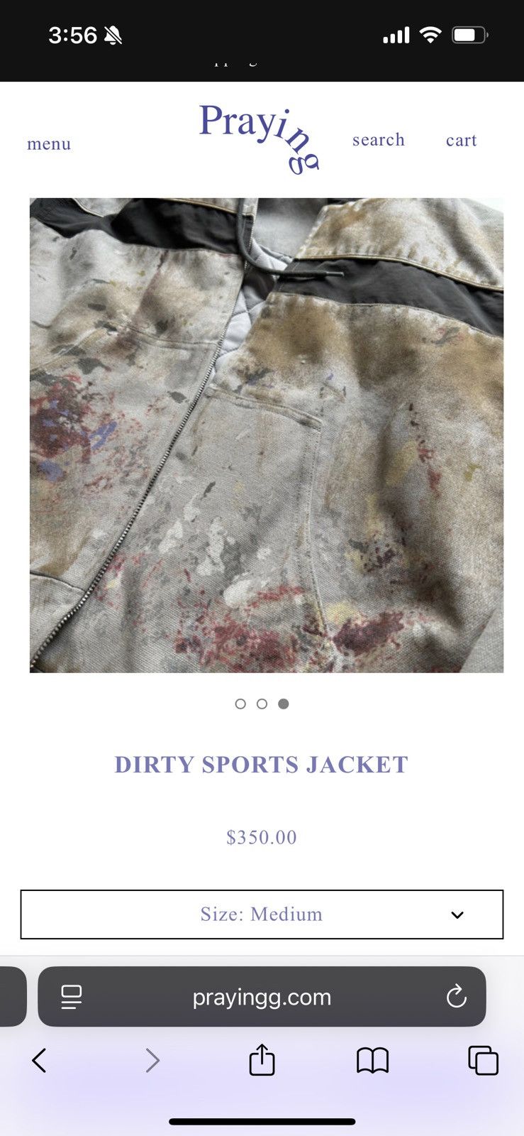 Praying Prayiiing “dirty sports jacket” Size US XL / EU 56 / 4 - 5 Thumbnail