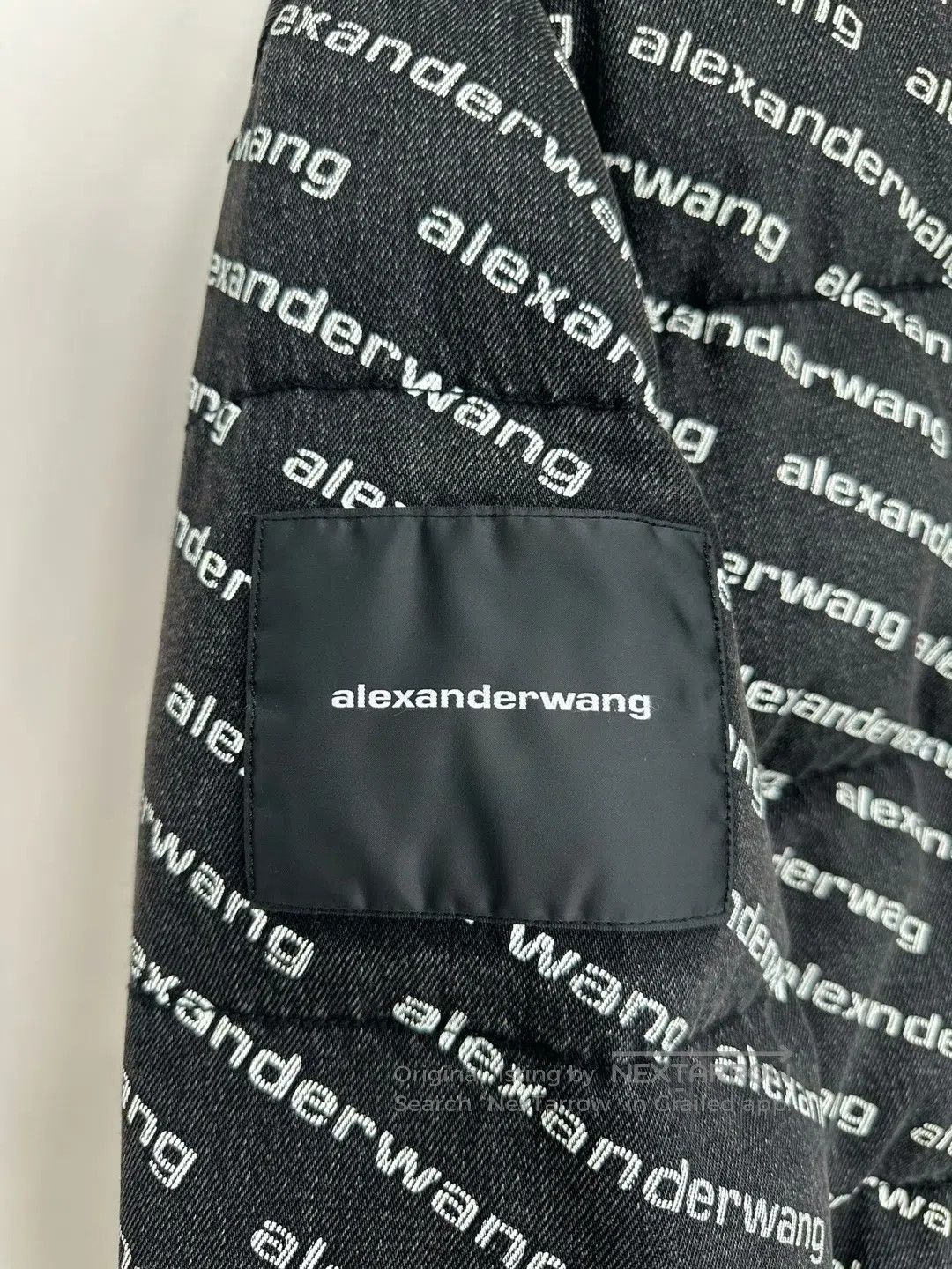 Alexander Wang Alexander Wang Black full print logo cotton coat| Size US S / EU 44-46 / 1 - 3 Thumbnail