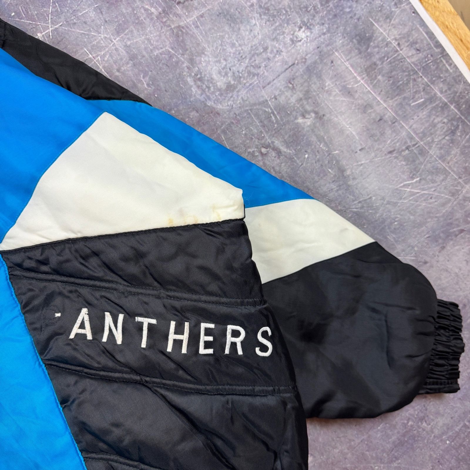 Pro Player × Vintage 90's Blue Pro Player Carolina Panthers Puffer Jacket XL 0216 Size US XL / EU 56 / 4 - 10 Thumbnail
