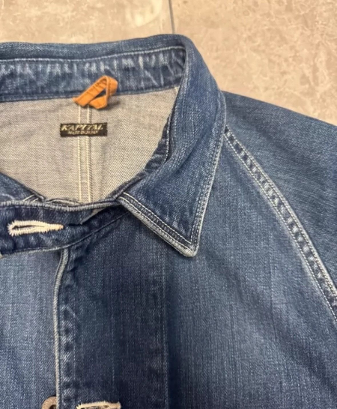 Kapital KAPITAL 23SS Classic Japanese Blue Dyeing Cowboy Jacket Size US XL / EU 56 / 4 - 4 Thumbnail