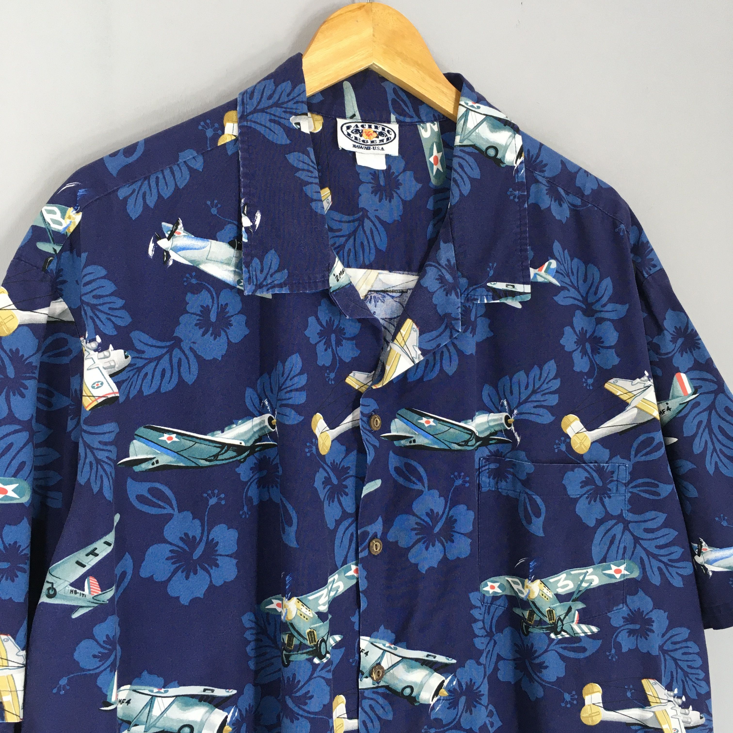 Pacific Legend Vintage 90s Pacific Legends Hawaiian Cotton Shirt Oversize Size US XXL / EU 58 / 5 - 4 Thumbnail