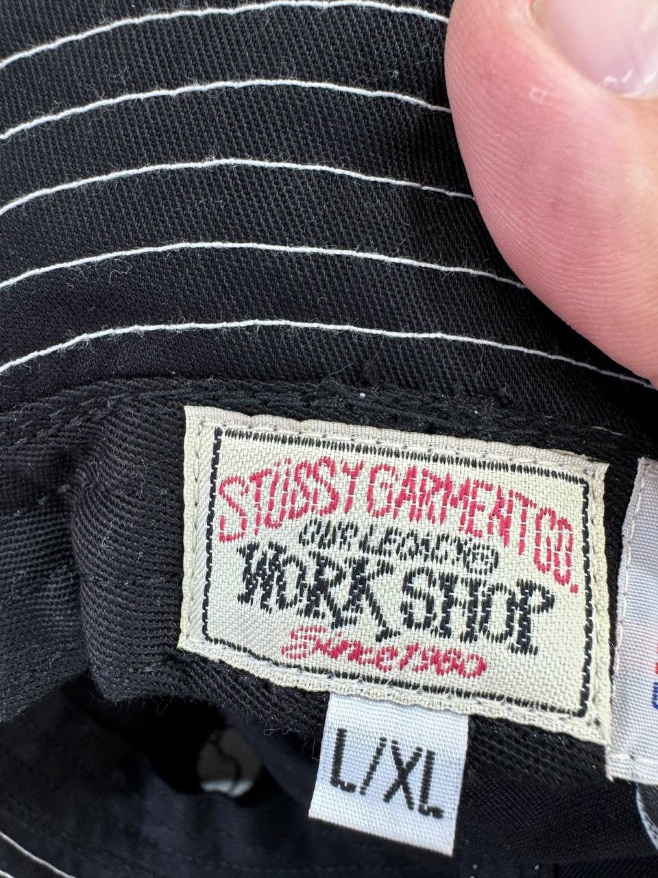 Our Legacy × Stussy Stussy x Our Legacy Recycled Twill Bucket Hat Black Size 36 - 12 Thumbnail