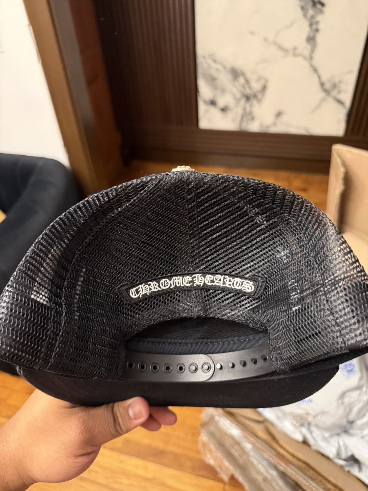 Chrome Hearts Chrome Hearts King Taco Trucker Hat Triple Cross Size ONE SIZE - 9 Thumbnail