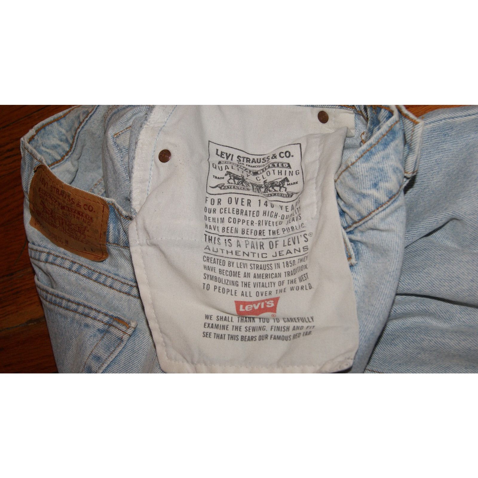 Levi's VTG Levi's 550 Jeans Womens L Relaxed Tapered Leg High Rise Size 32" / US 10 / IT 46 - 6 Thumbnail