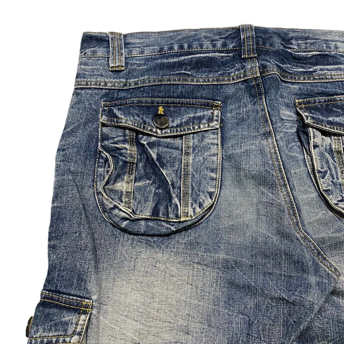 Japanese Brand Japanese Brand TOPISM Cargo Denim Flare Pants Bleach Size US 34 / EU 50 - 10 Thumbnail