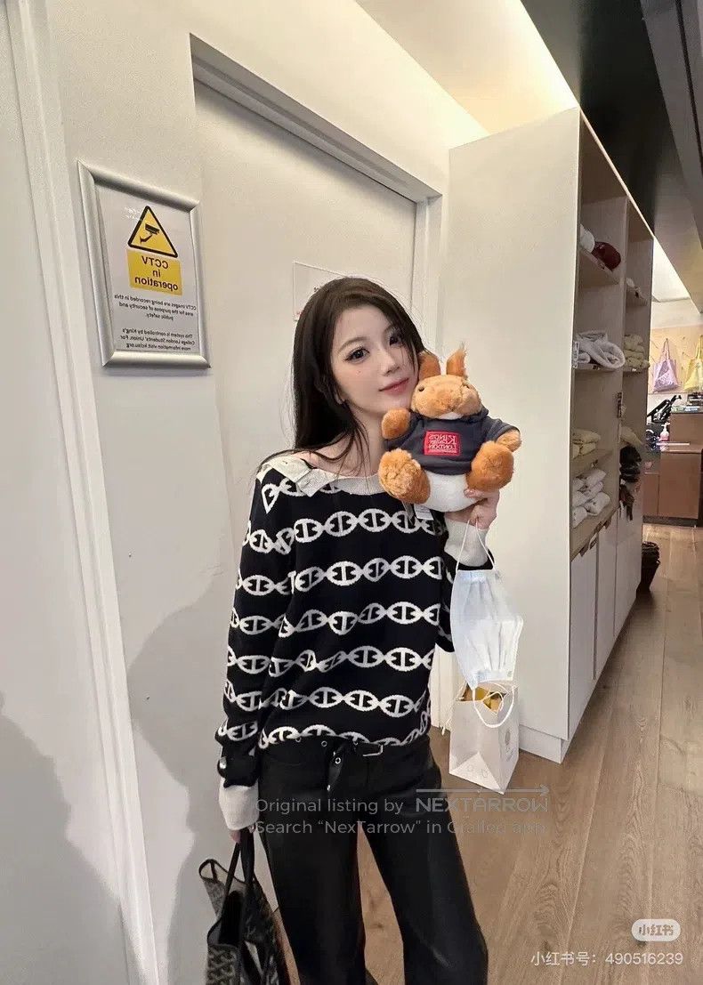 Hermes Hermes Chaines d'Ancre Pig Nose Knit Long Sleeve Size XS / US 0-2 / IT 36-38 - 6 Thumbnail