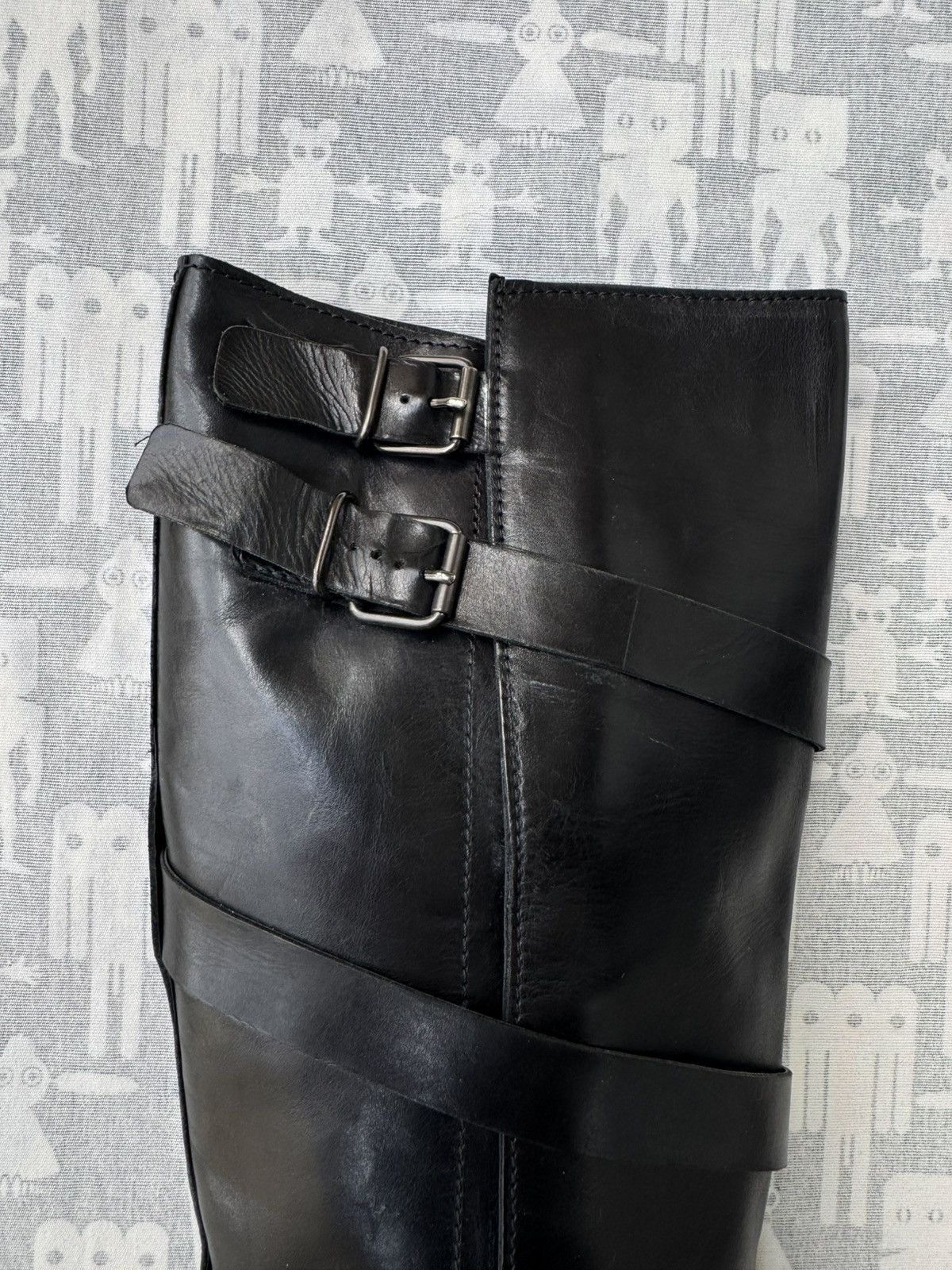 Veronique Branquinho Veronique Branquinho Wrap-Around Strap Leather Boots Size US 8 / IT 38 - 2 Thumbnail