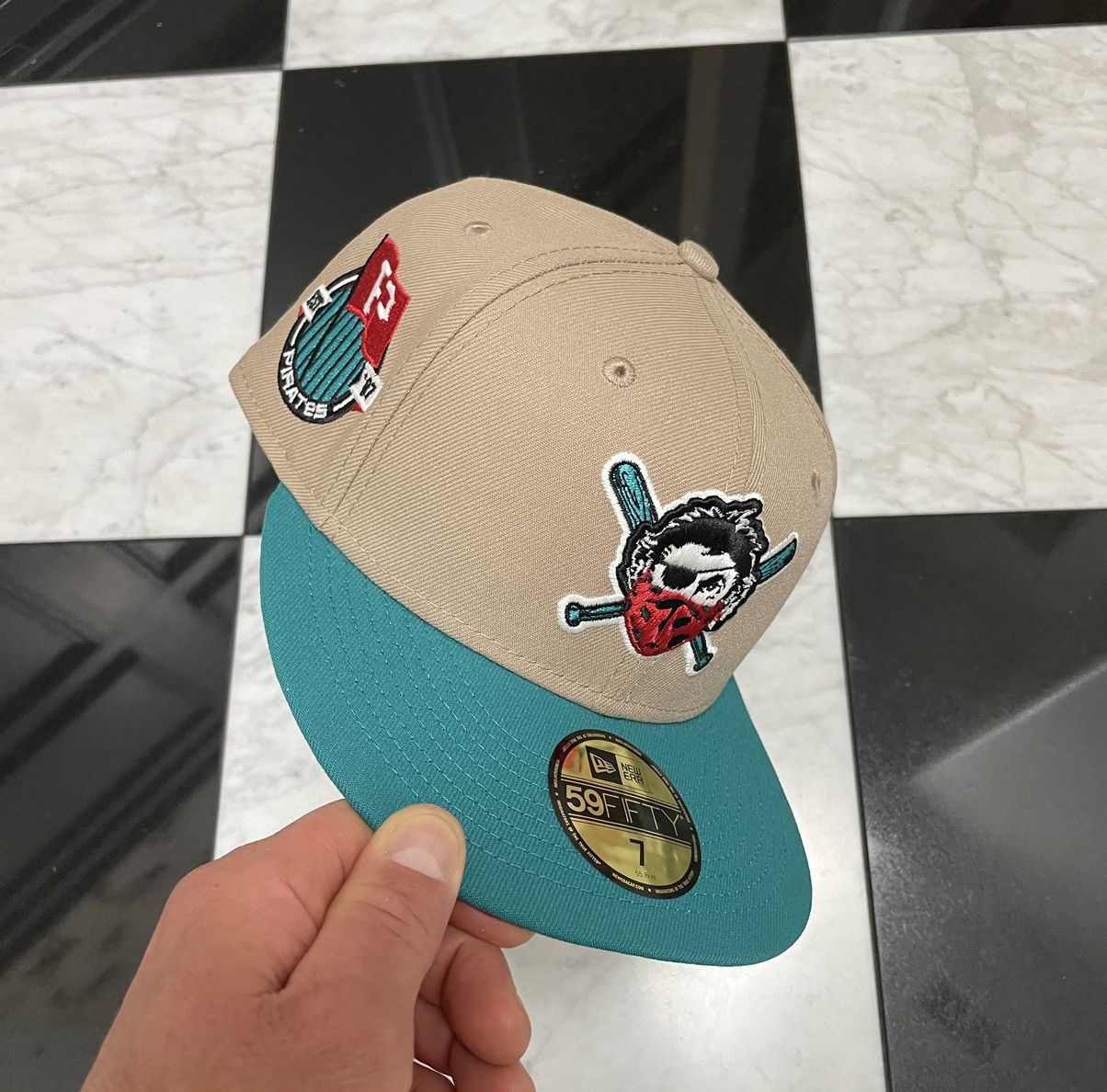 New Era 🔥 Exclusive Covid Pirates fitted hat Size ONE SIZE - 2 Thumbnail