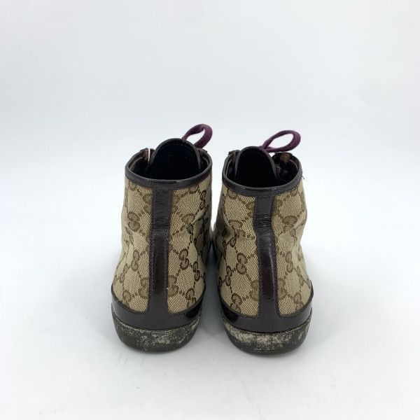 Gucci Gucci Logo Jacquard Canvas High-Top Sneakers -2508 Size US 7.5 / EU 40-41 - 3 Thumbnail