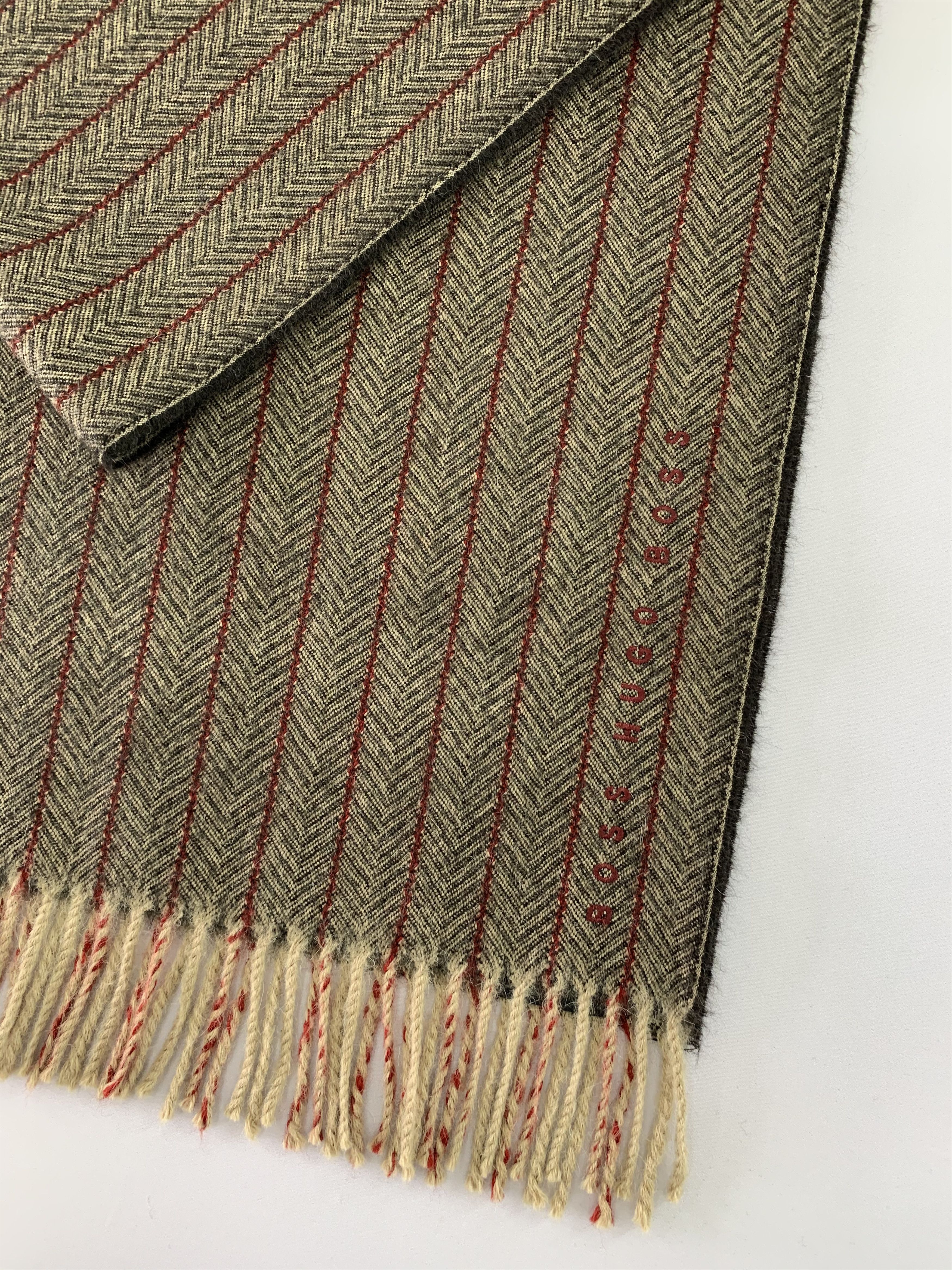 Hugo Boss Boss Scarf Wool Muffler Neck Wrap BL4310 Size ONE SIZE - 4 Thumbnail
