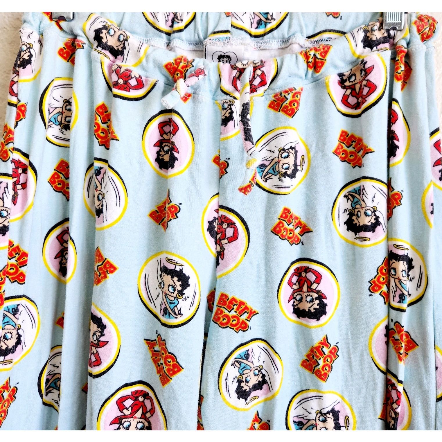 Other Betty Boop Light Blue Betty Boop Print PJ Bottoms Large Size 28" / US 6 / IT 42 - 2 Thumbnail