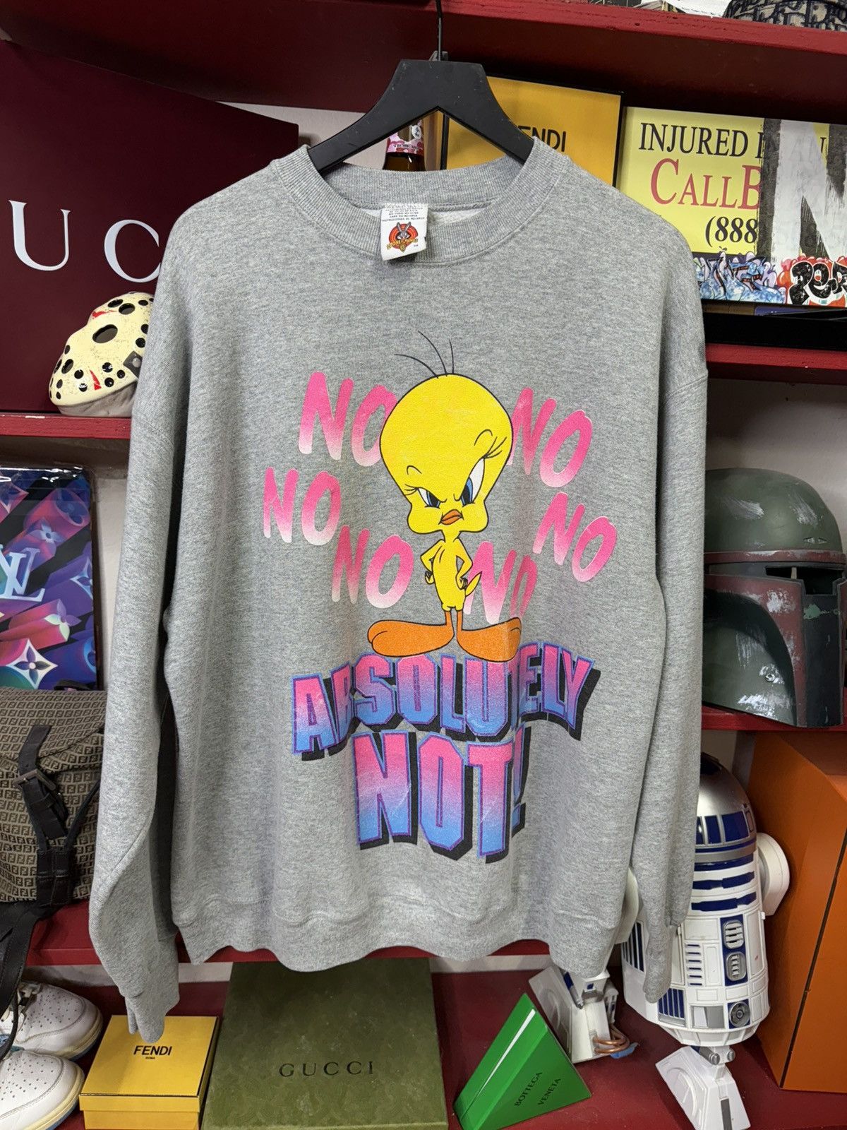 Vintage Vintage 90’s Looney Tunes Crewneck Vtg Tweety Sweatshirt XL Size US XL / EU 56 / 4 - 4 Thumbnail