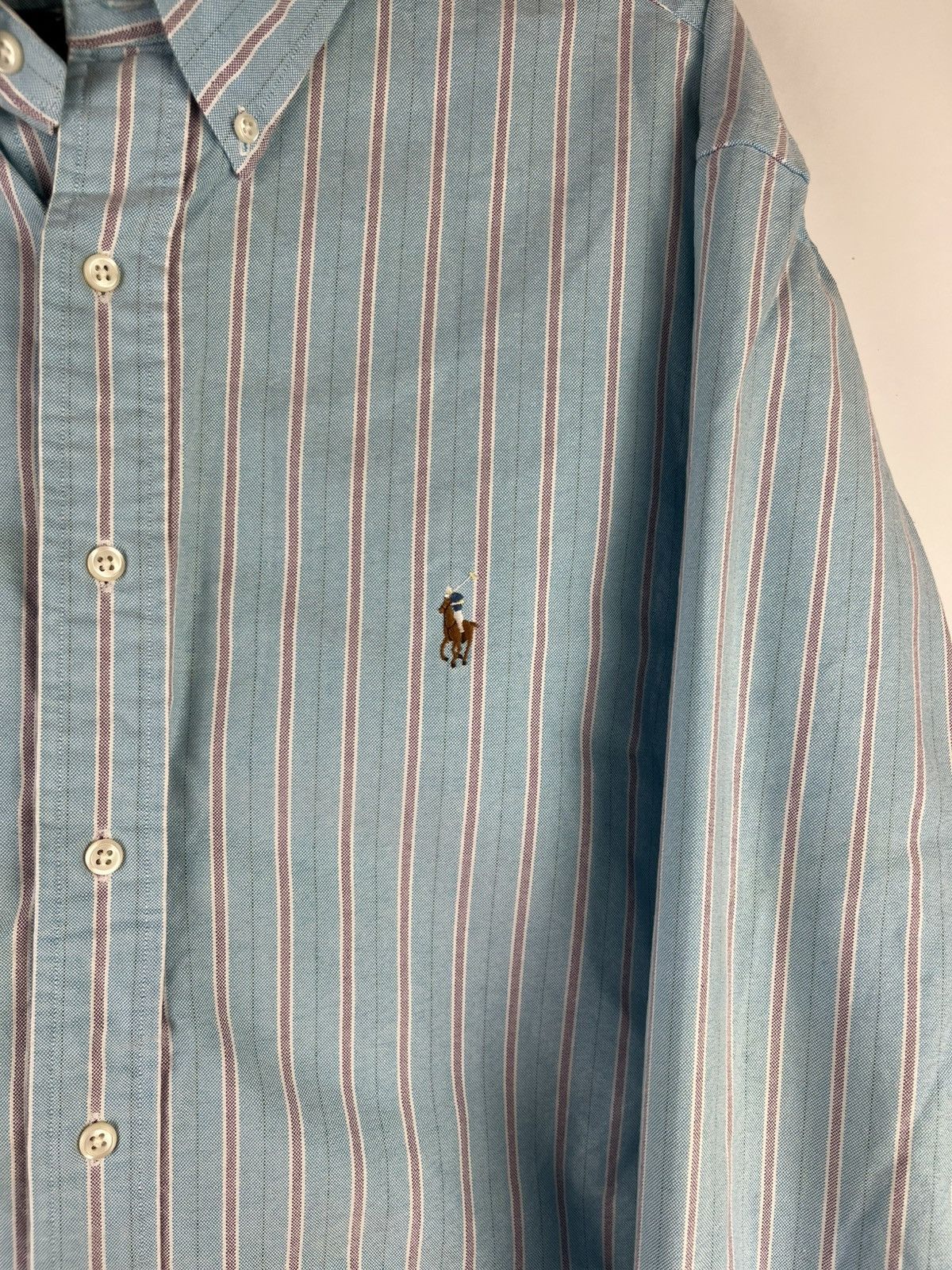 Ralph Lauren Ralph Lauren Vintage Stripped Cotton Shirt Button Up Size US XXL / EU 58 / 5 - 5 Thumbnail