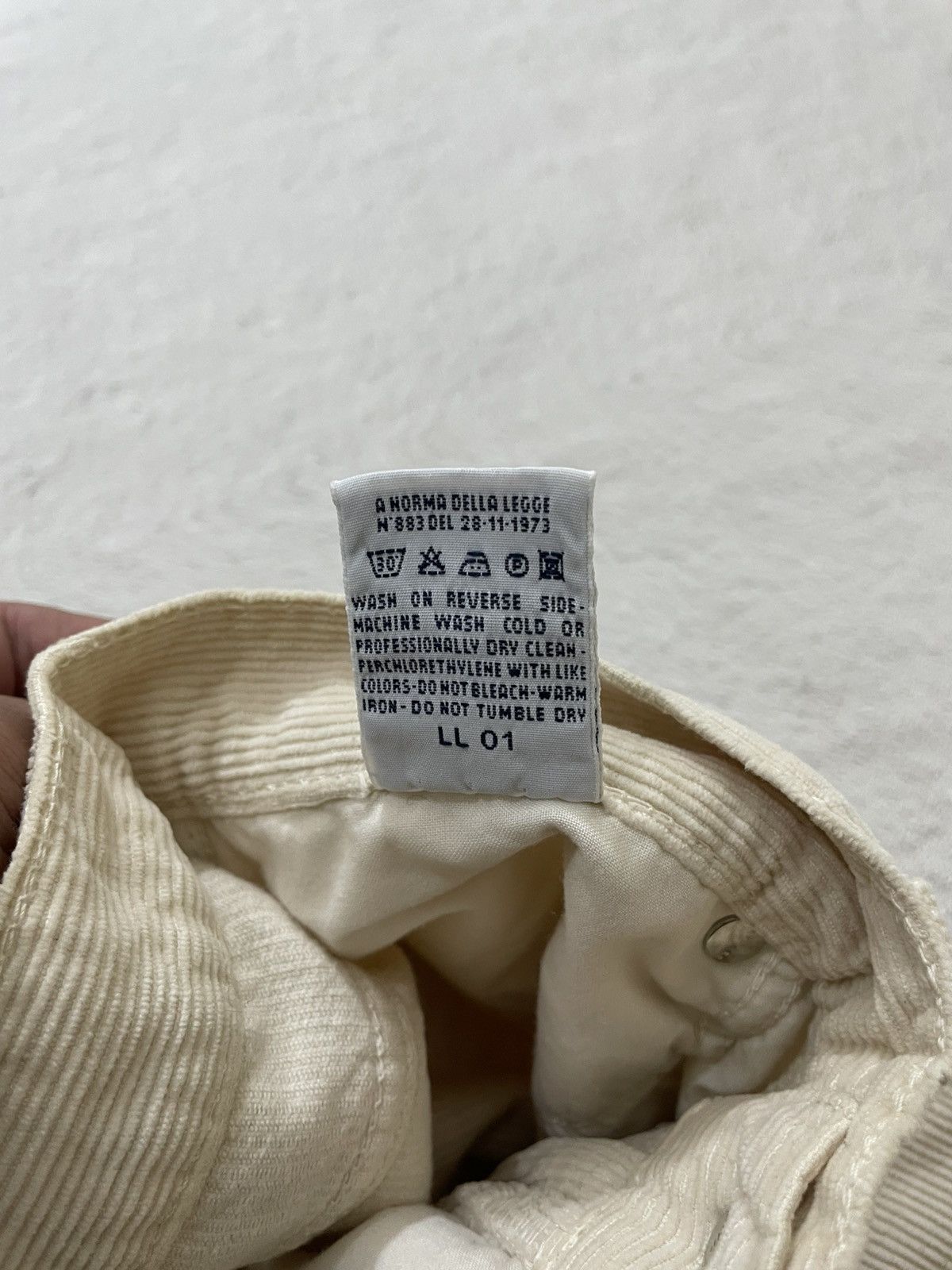 Versace Versace Vintage Cream Corduroy Pants Y2K Size US 29 - 6 Thumbnail
