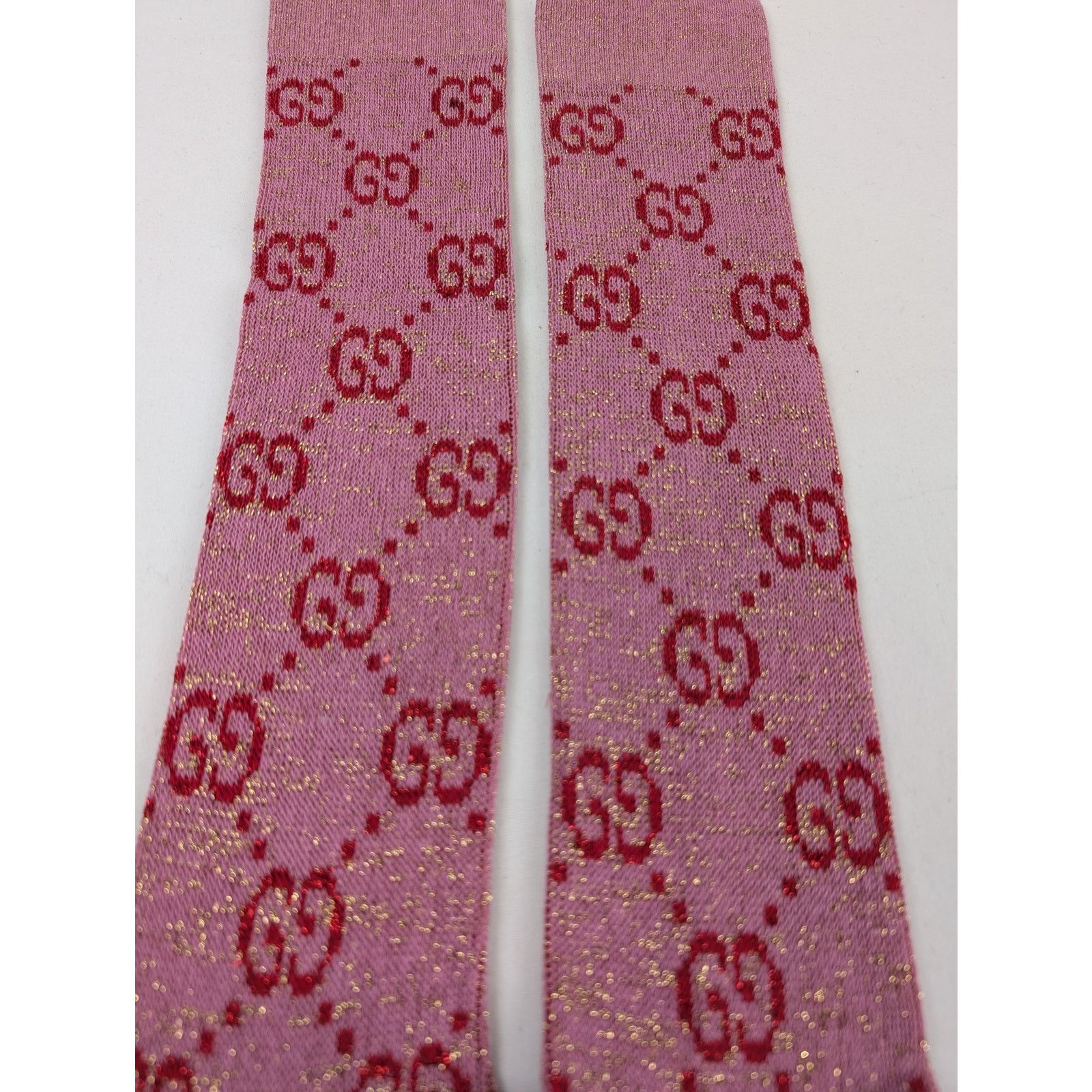 Gucci o1rshd1 Size: S / GG Logo Socks in Pink Size ONE SIZE - 4 Thumbnail