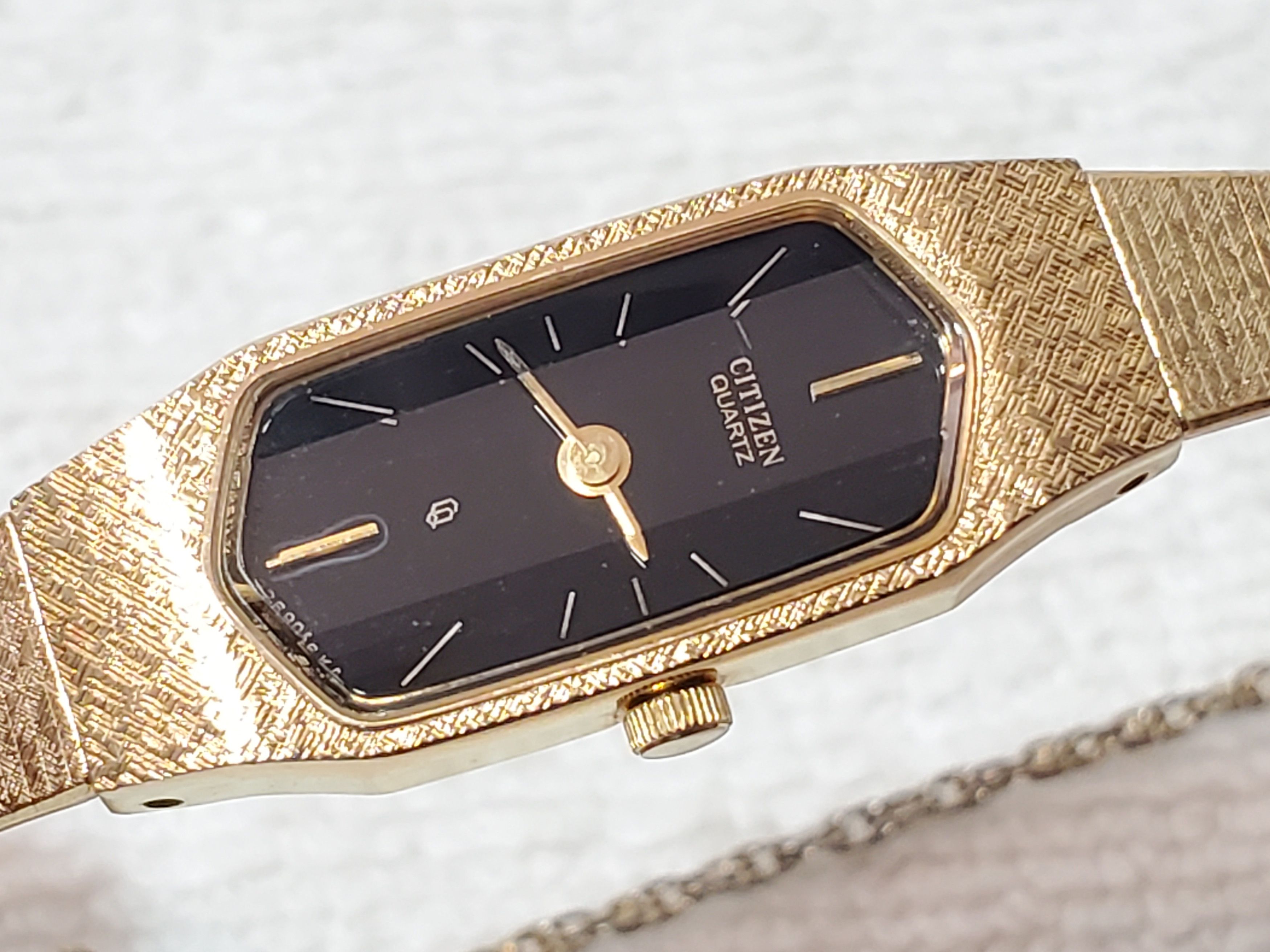 Citizen Vintage Citizen Watch 7 Jewels Black Dial Hexagonal Crystal Size ONE SIZE - 3 Thumbnail