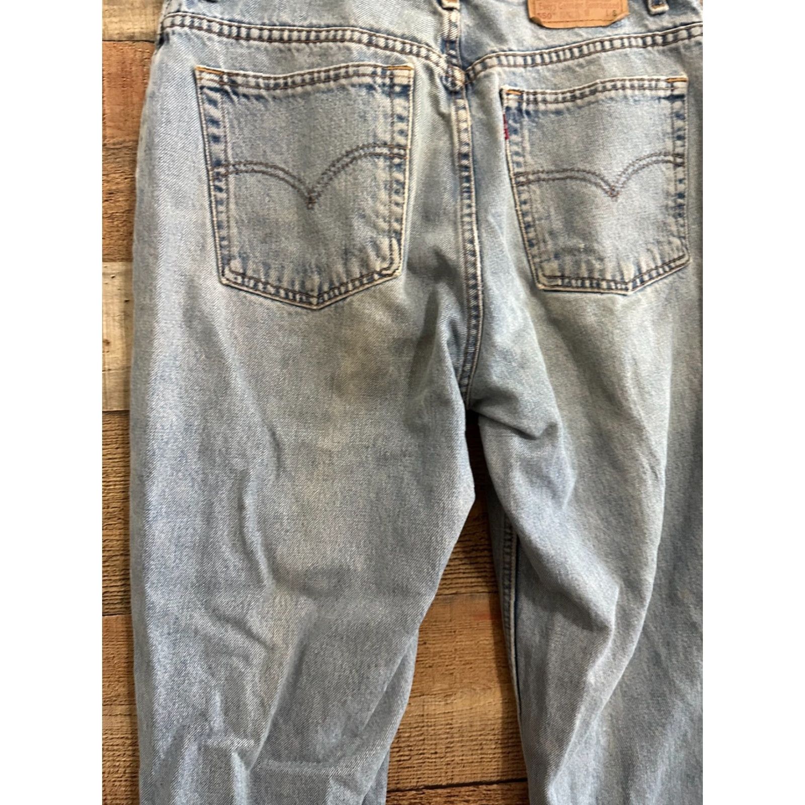 Levi's VINTAGE Levi's 550 Jeans Tapered Leg High Rise Size 14 Womens Blue Denim 100% Cotton Regular Fit Size 36" / US 14 / IT 50 - 5 Thumbnail
