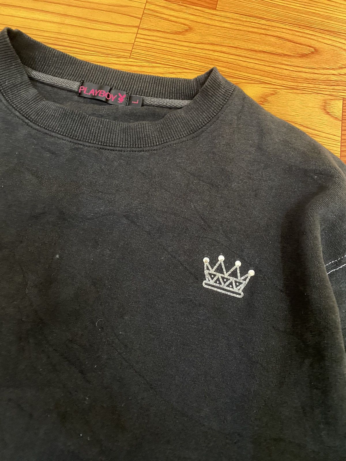 Playboy × Vintage Vintage Playboy Back Logo Embroidery Sweatshirt Size US L / EU 52-54 / 3 - 3 Thumbnail