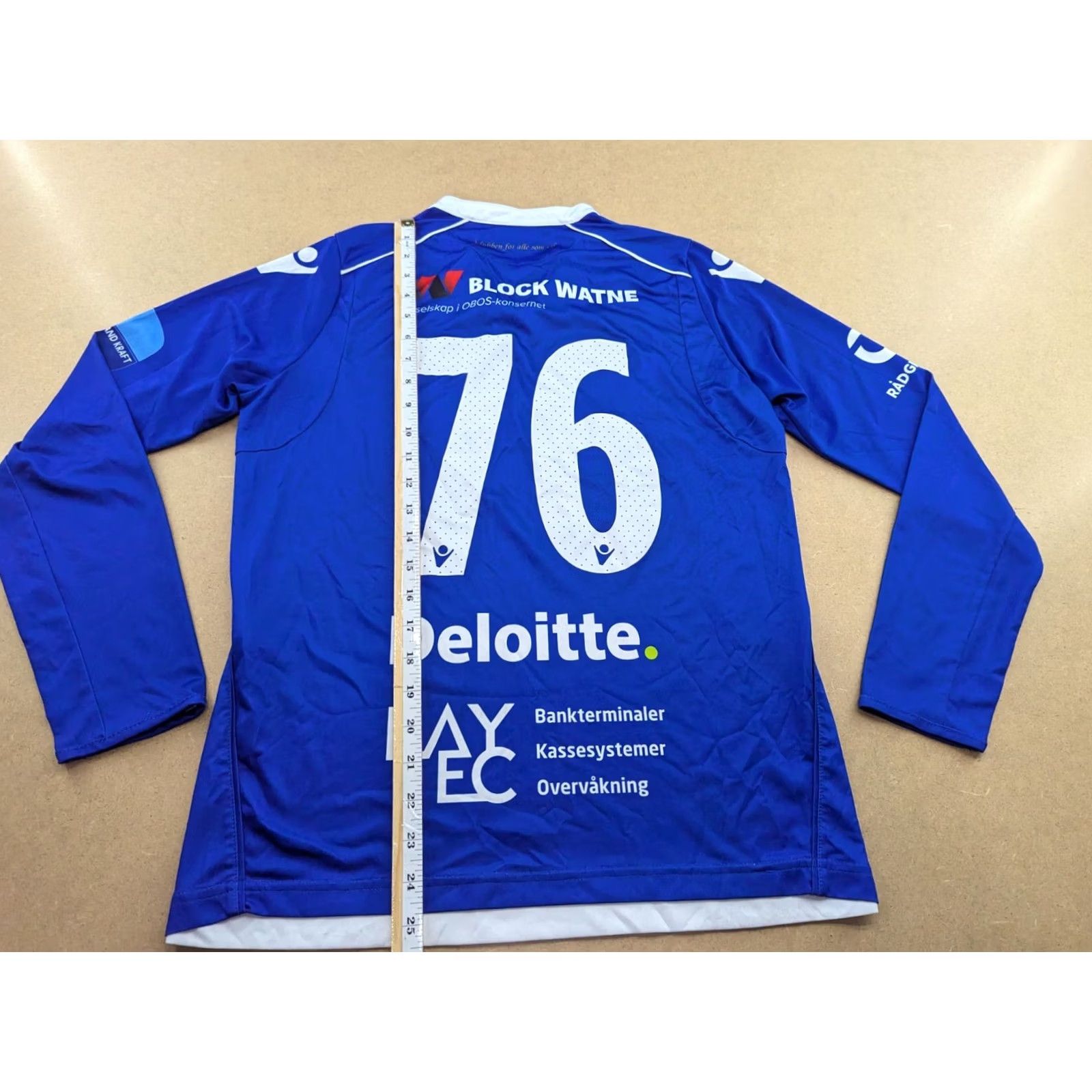Macron Macron SK Haugar Norway Football Jersey S Unisex Adults Long Sleeve Blue XS? Size US S / EU 44-46 / 1 - 5 Thumbnail