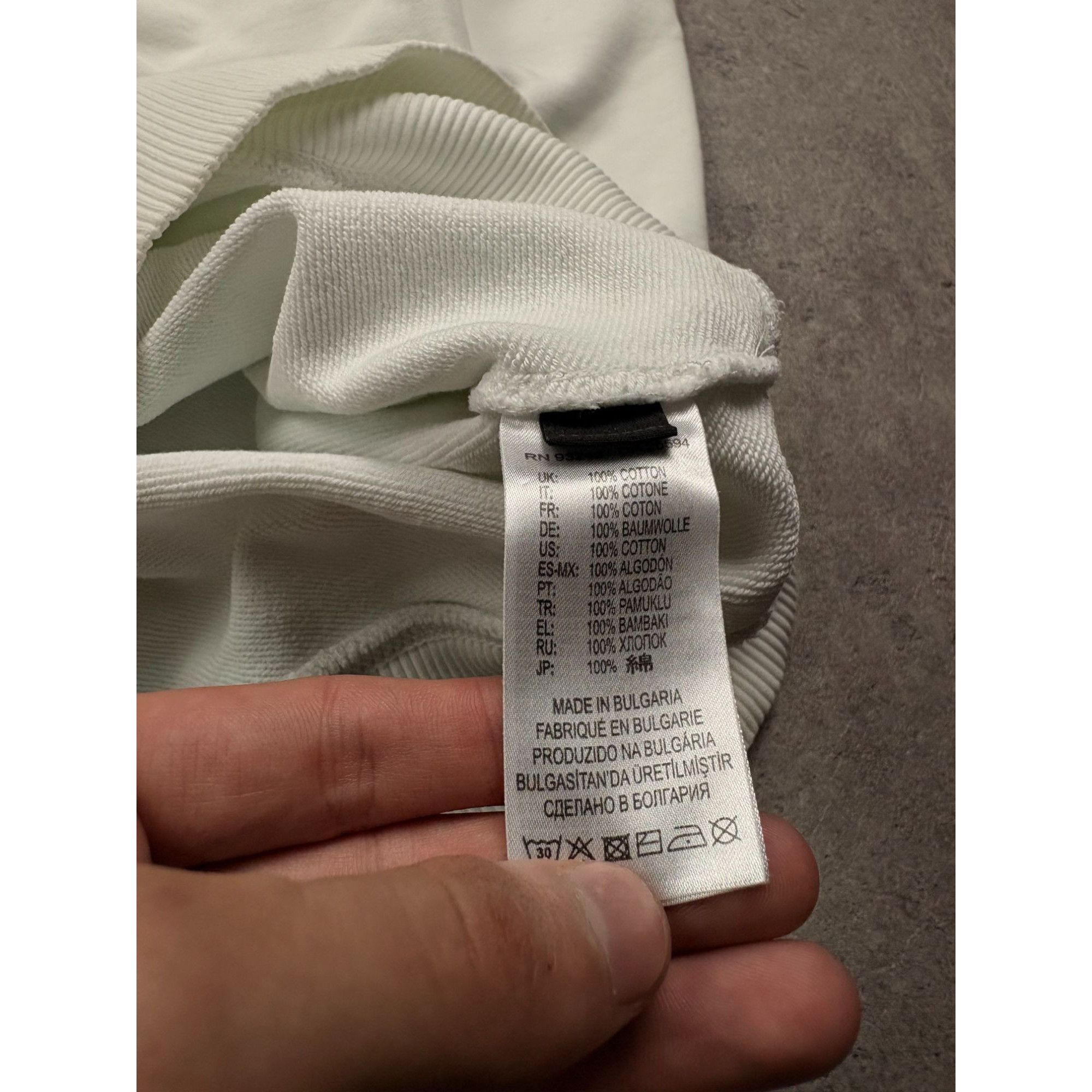 Diesel Diesel Mens White Sweatshirt With Neon Accents Size S Cotton Size US S / EU 44-46 / 1 - 11 Thumbnail