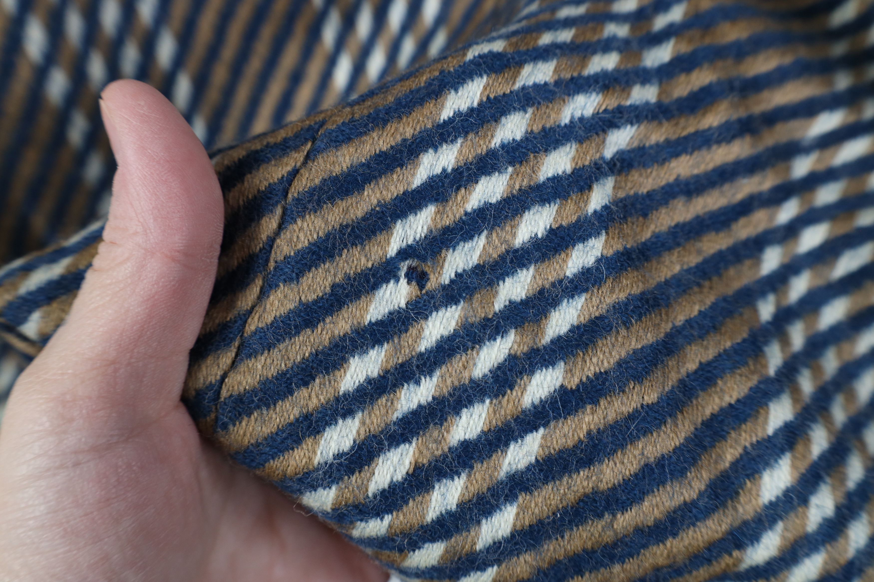 Vintage Vintage 90s Streetwear Striped Wool Suit Coat Blazer Jacket Size XXL / US 16-18 / IT 52-54 - 12 Thumbnail