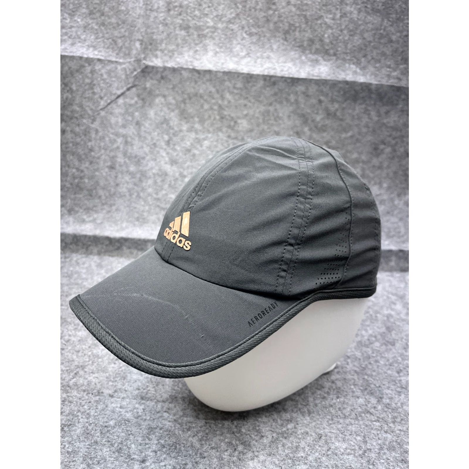 Adidas Adidas Hat Cap Adjustable One Size Gray Polyester Blend Run Gym Aeroready Adult Baseball Cap Men Women Unisex Shoes? Size ONE SIZE - 4 Thumbnail