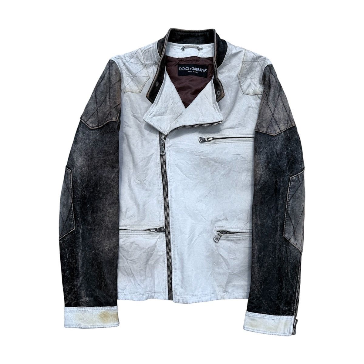 Dolce & Gabbana 2001 d&g iconic and rare leather jacket M | Grailed