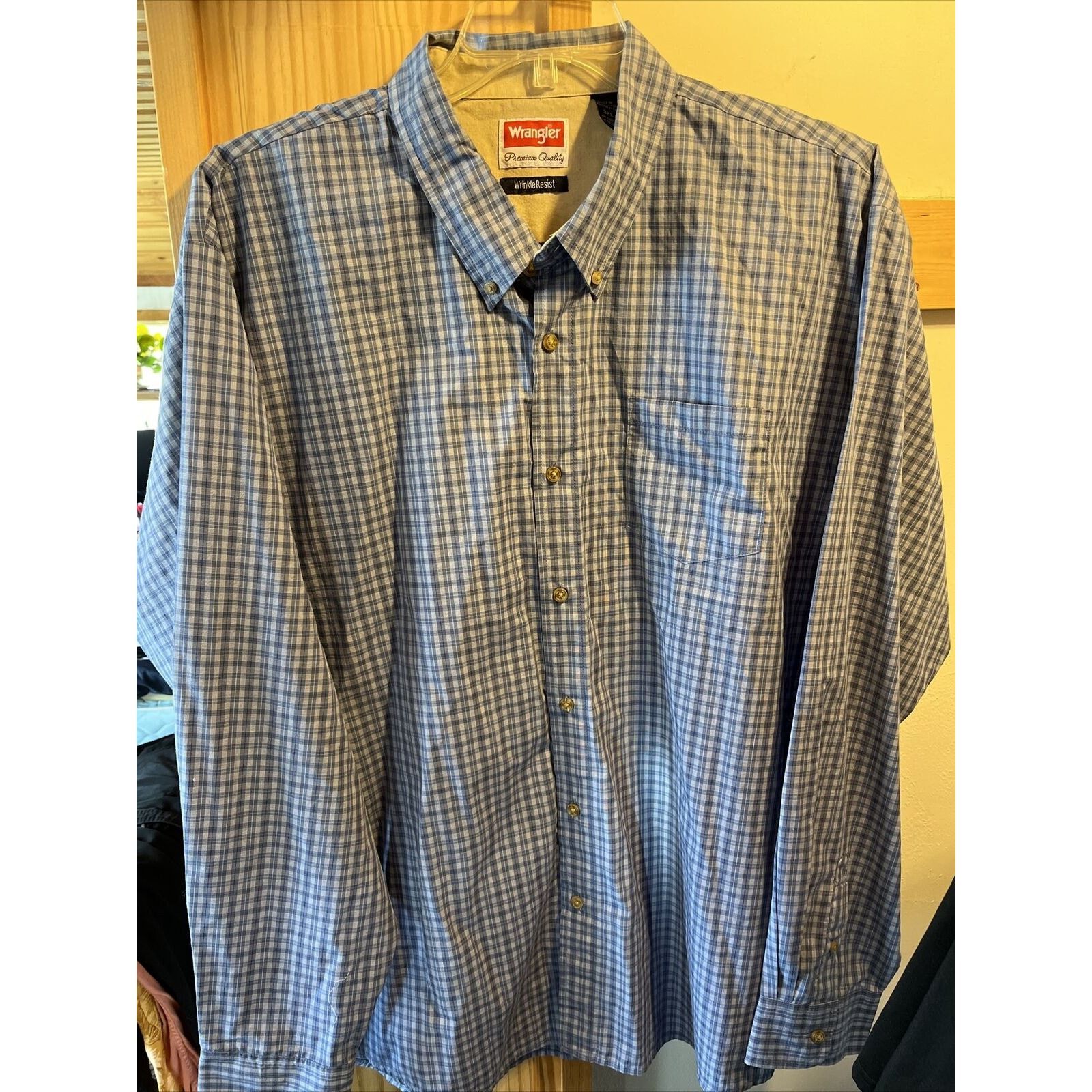 Wrangler Wrangler Premium Shirt Men’s 3XL Gray LS Check Western Shirt Size US XXL / EU 58 / 5 - 2 Thumbnail