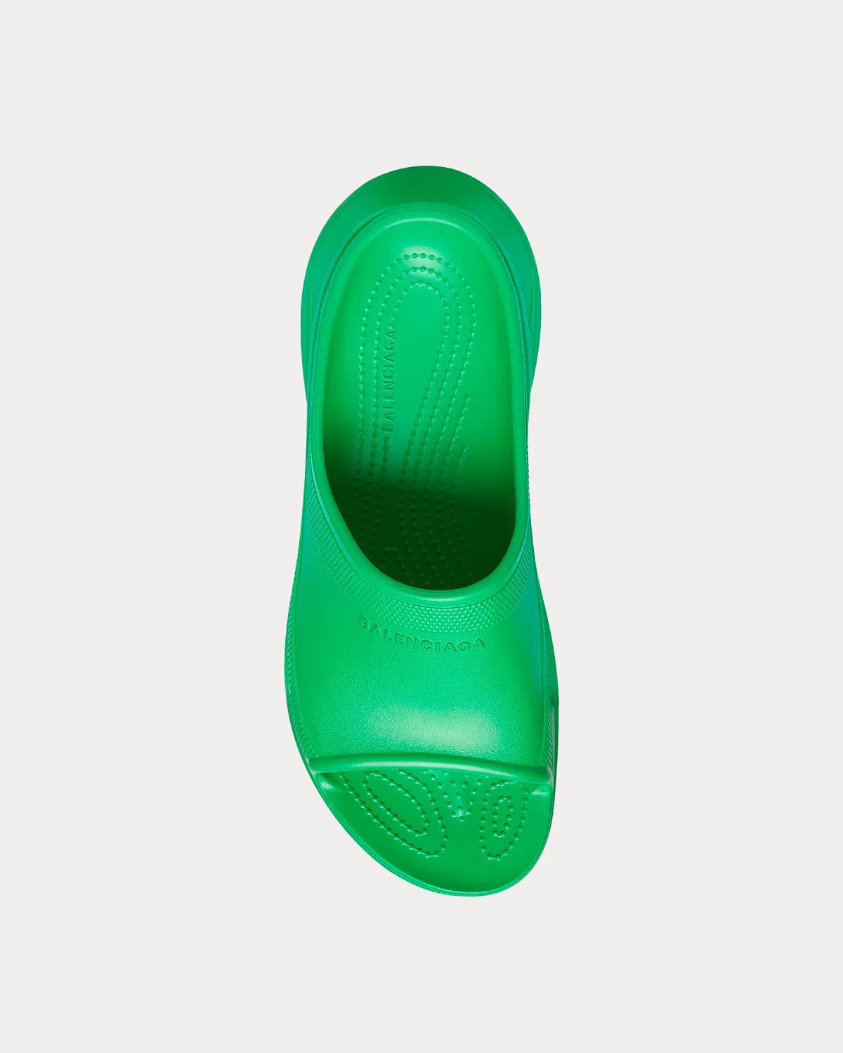 Balenciaga × Crocs o1in1g0924 Pool Crocs™ Slide Sandals in Green Size US 7 / EU 40 - 2 Thumbnail