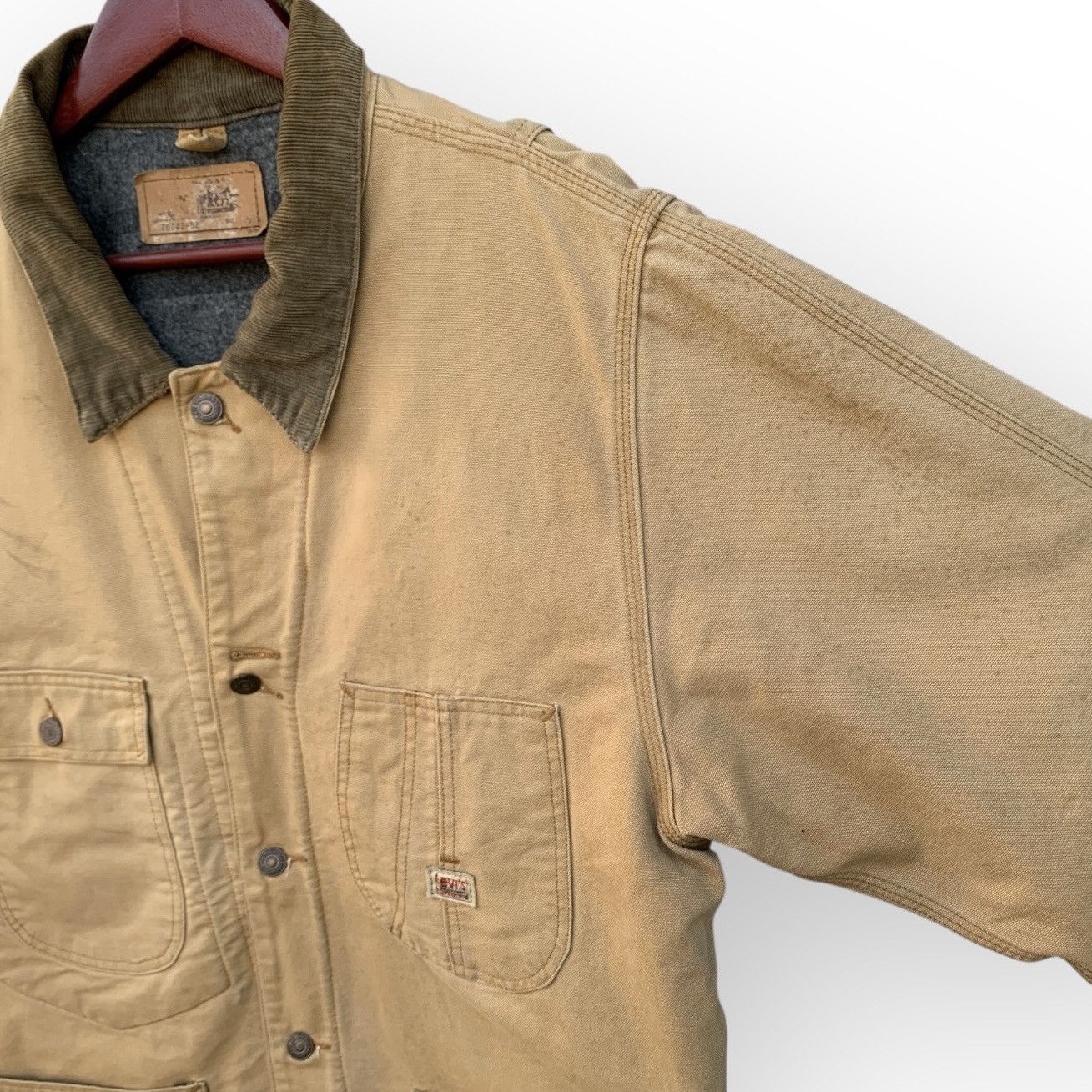 Levi's VINTAGE LEVIS USA 70742-62 DUCK CANVAS CHORE JACKET BLANKET Size US XL / EU 56 / 4 - 7 Thumbnail