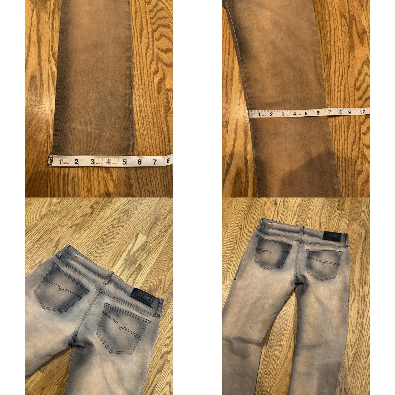 Diesel DIESEL Grupee Jeans Womens 27x32 Denim Super Slim Skinny Fit Low Waist Pants Size 27" / US 4 / IT 40 - 9 Thumbnail
