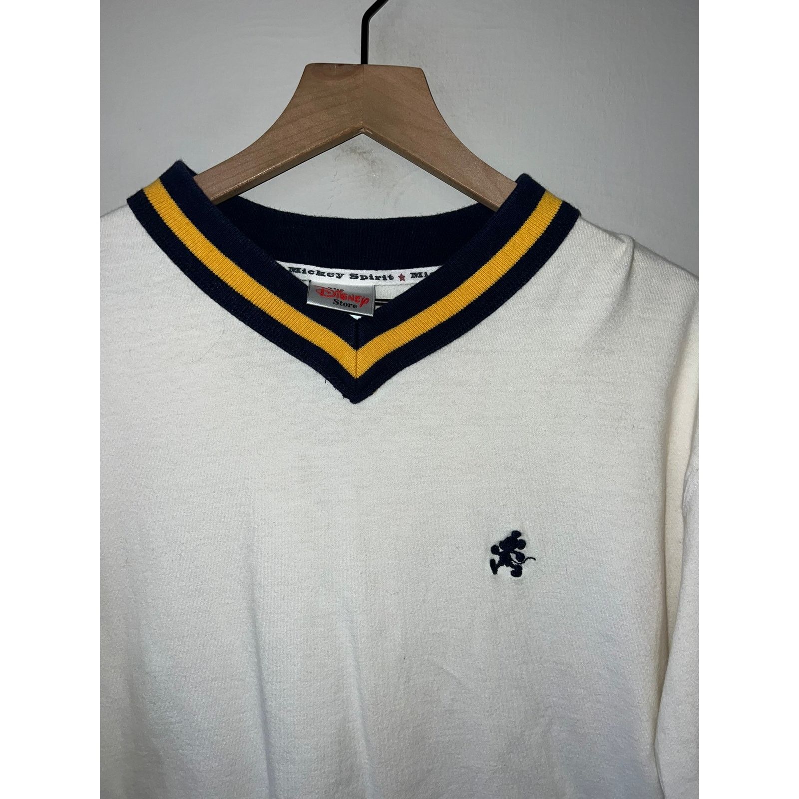Disney Vintage Mickey Mouse Polo Shirt The Disney Store White VTG L Size US L / EU 52-54 / 3 - 2 Thumbnail