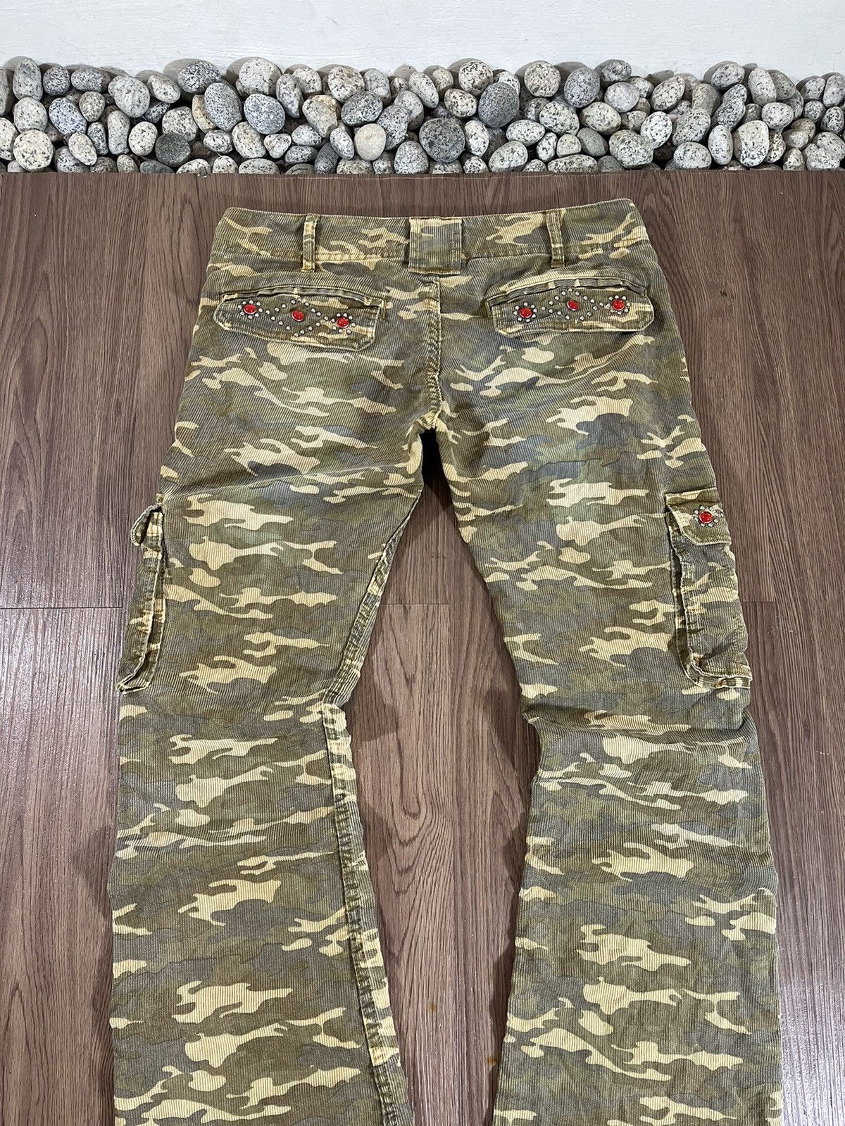 Japanese Brand Sanford Camouflage Corduroy Cargo Pants (Size M / W34) Size US 34 / EU 50 - 5 Thumbnail