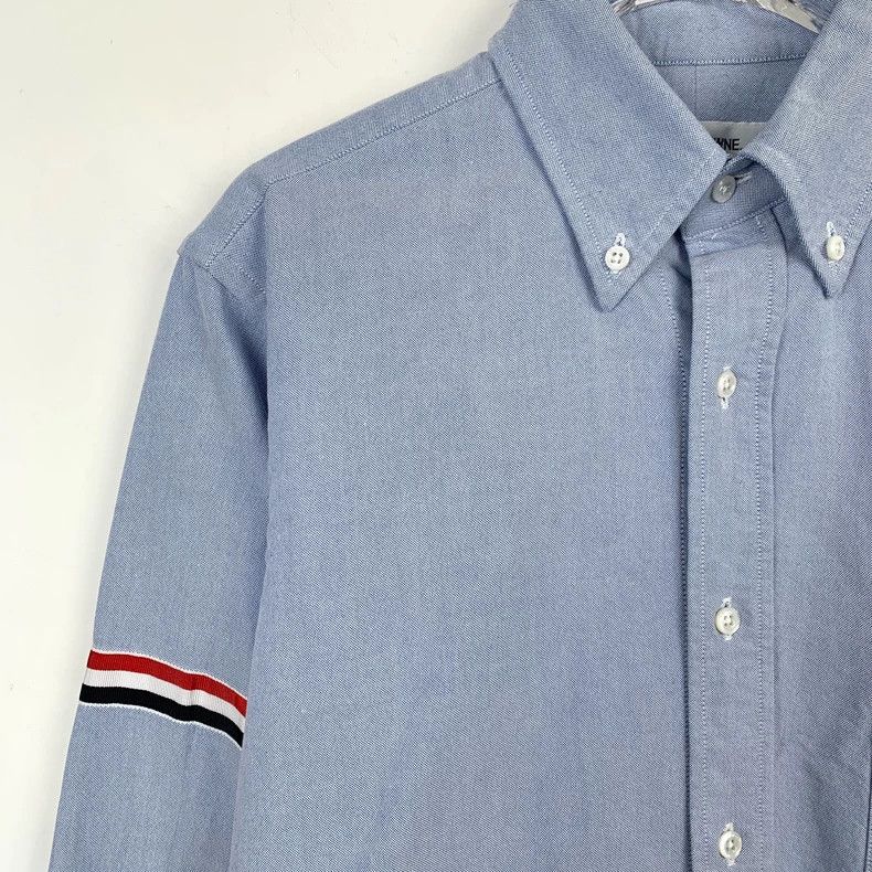 Thom Browne Thom Browne Light blue classic four-bar lapel single-breast Size US S / EU 44-46 / 1 - 3 Thumbnail