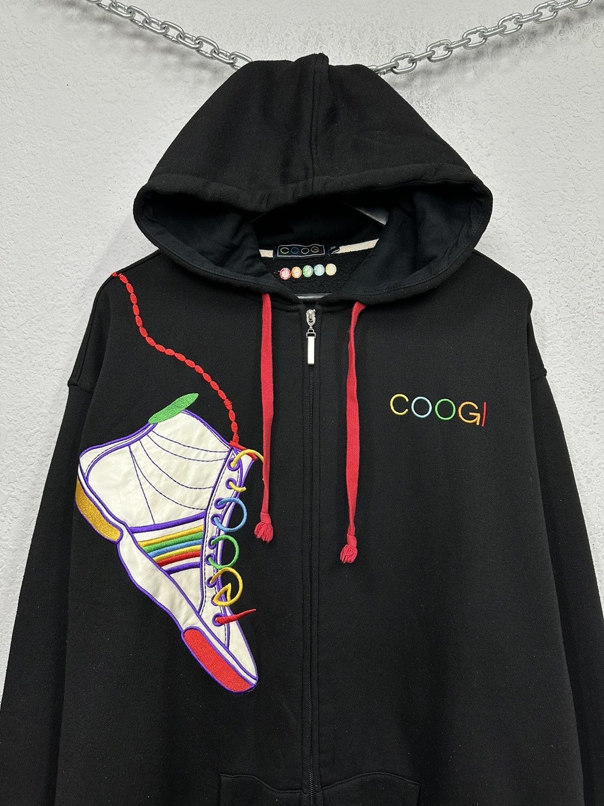 Coogi Vintage Hoodie Oversize Coogi Y2k USA Style Streetwear Faded Size US XXL / EU 58 / 5 - 2 Thumbnail