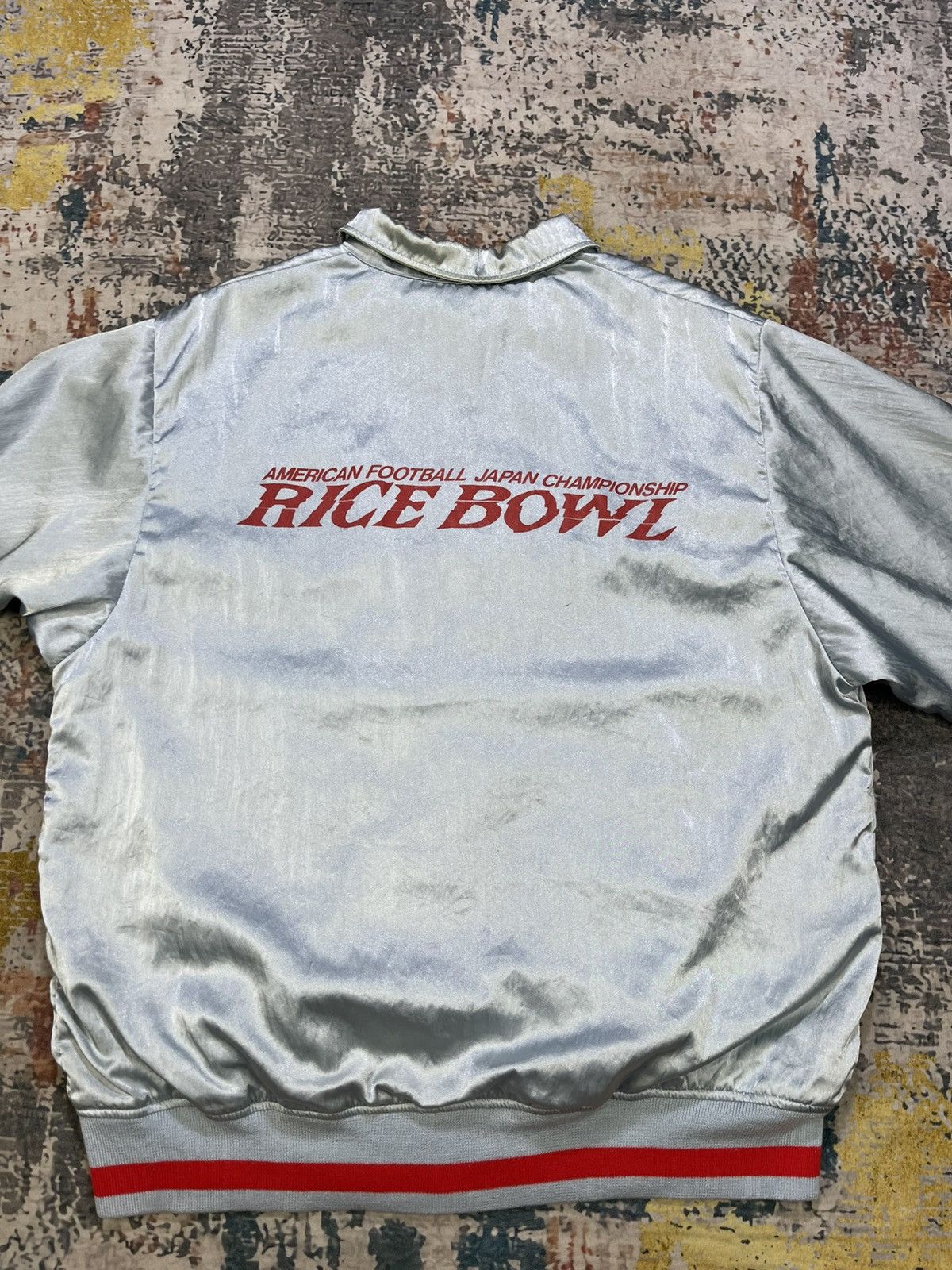 NFL Vintage Rice Bowl Satin Jacket Size US L / EU 52-54 / 3 - 5 Thumbnail