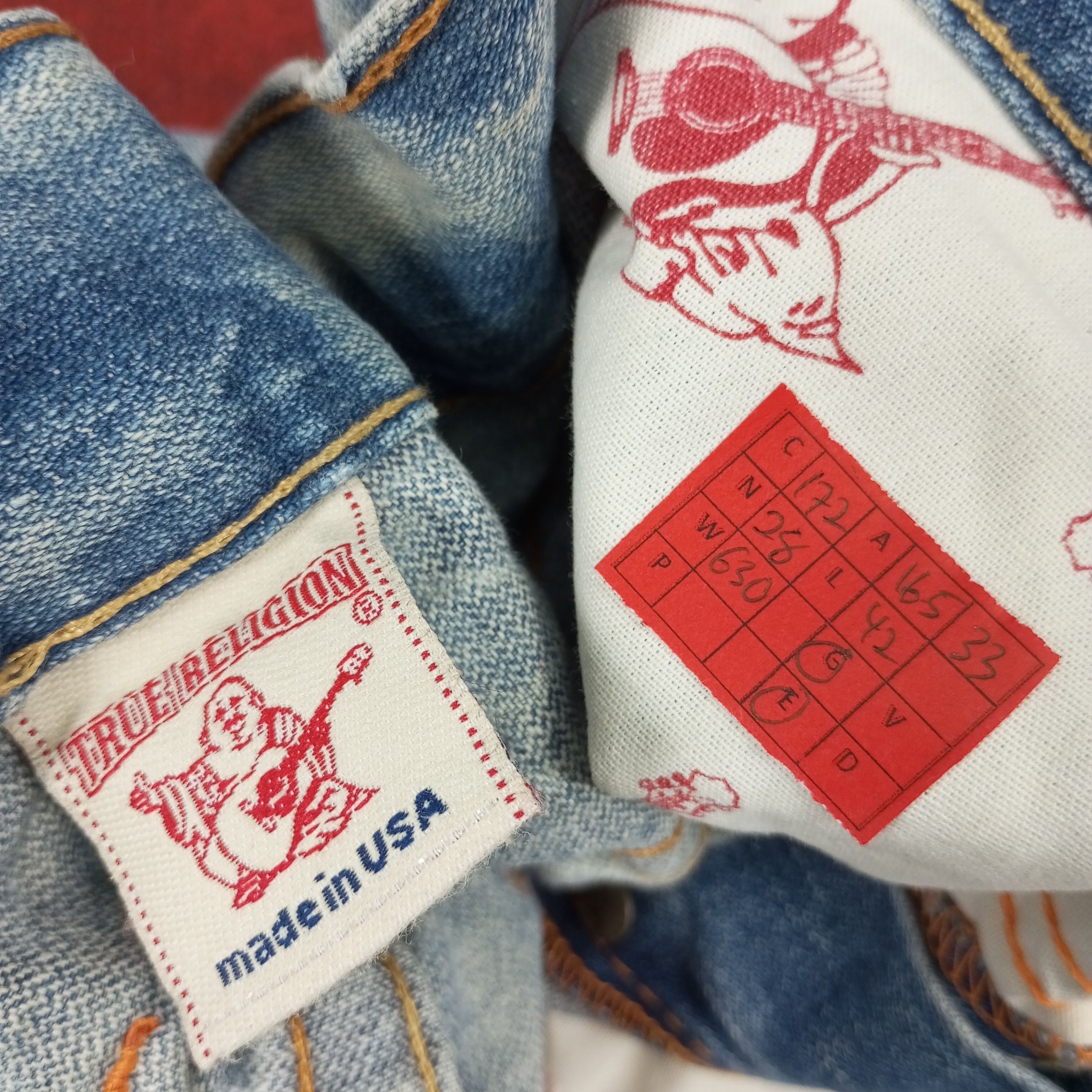 True Religion × Vintage True Religion World Tour Fashion Style Jeans Size US 33 - 13 Thumbnail