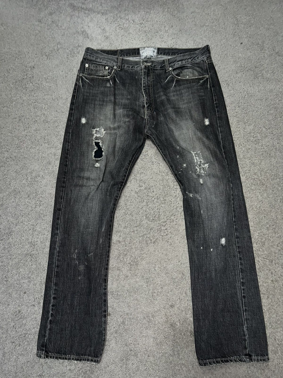 image of Vintage Stussy Jeans in Grey, Men's (Size 36)