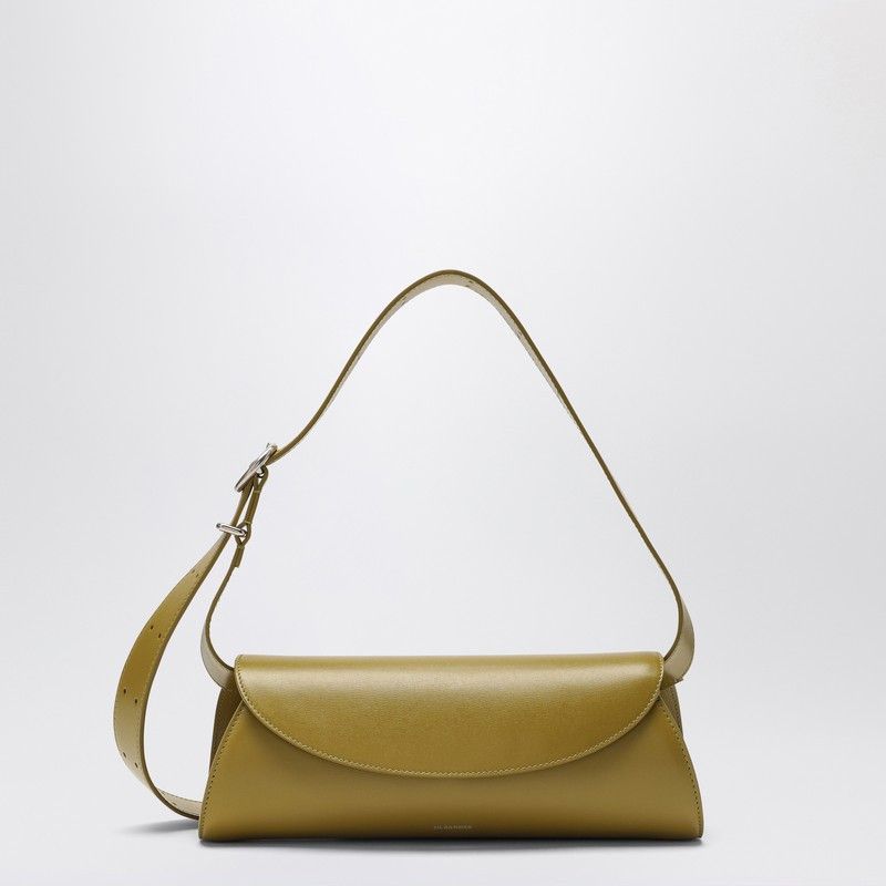 Jil Sander Small Green Cannolo Shoulder Bag, Women's