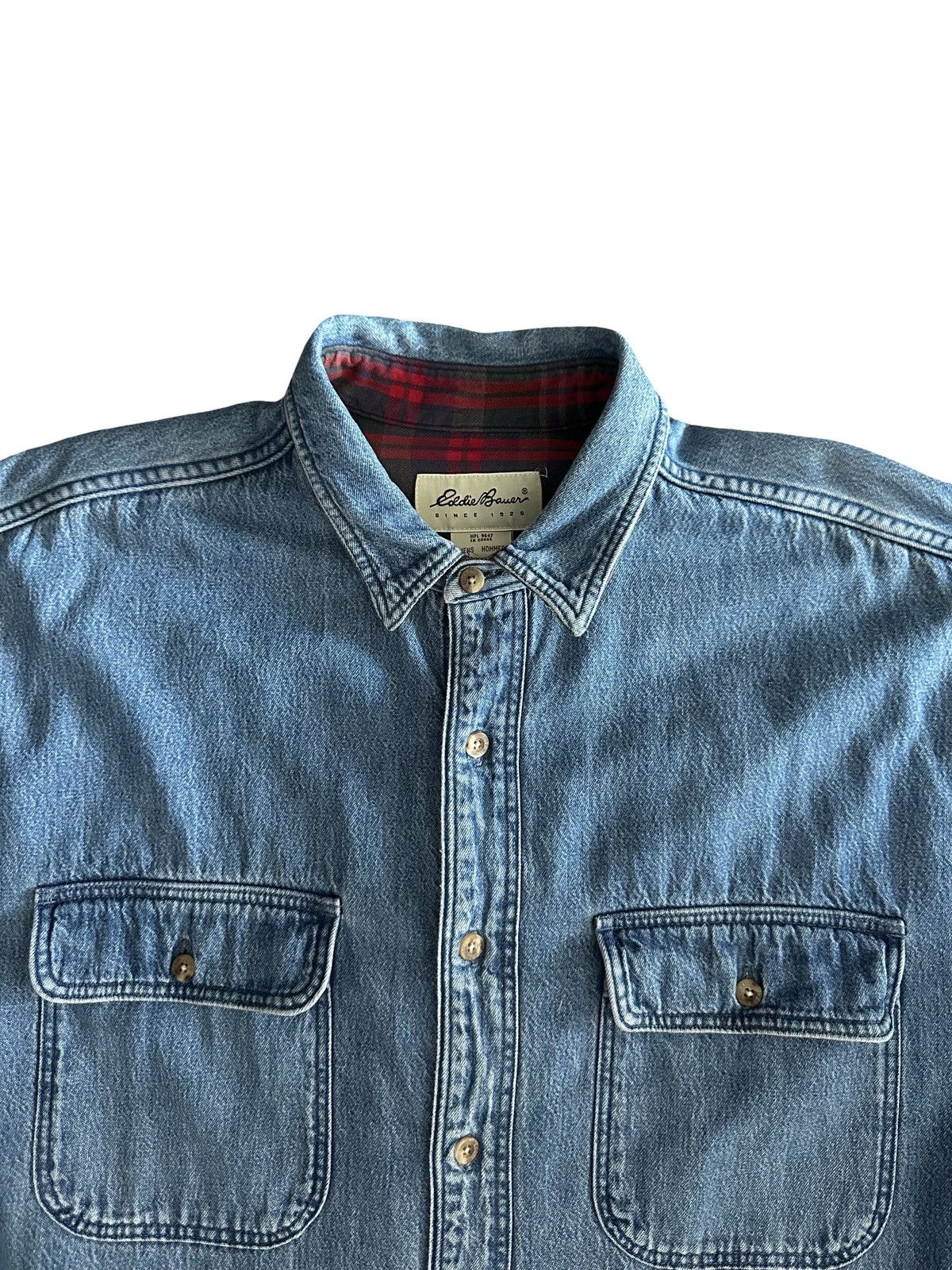 Eddie Bauer Vintage Eddie Bauer Plaid Lined USA M Size US XL / EU 56 / 4 - 5 Thumbnail