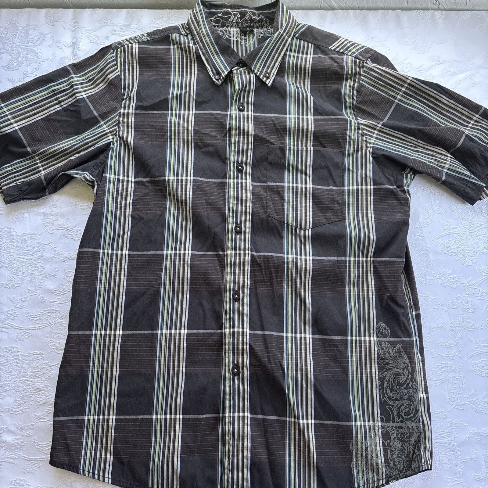 Rusty VTG Y2K Rusty Plaid Button Up Shirt Men's M Surf 00's 90s Size US M / EU 48-50 / 2 - 1 Thumbnail