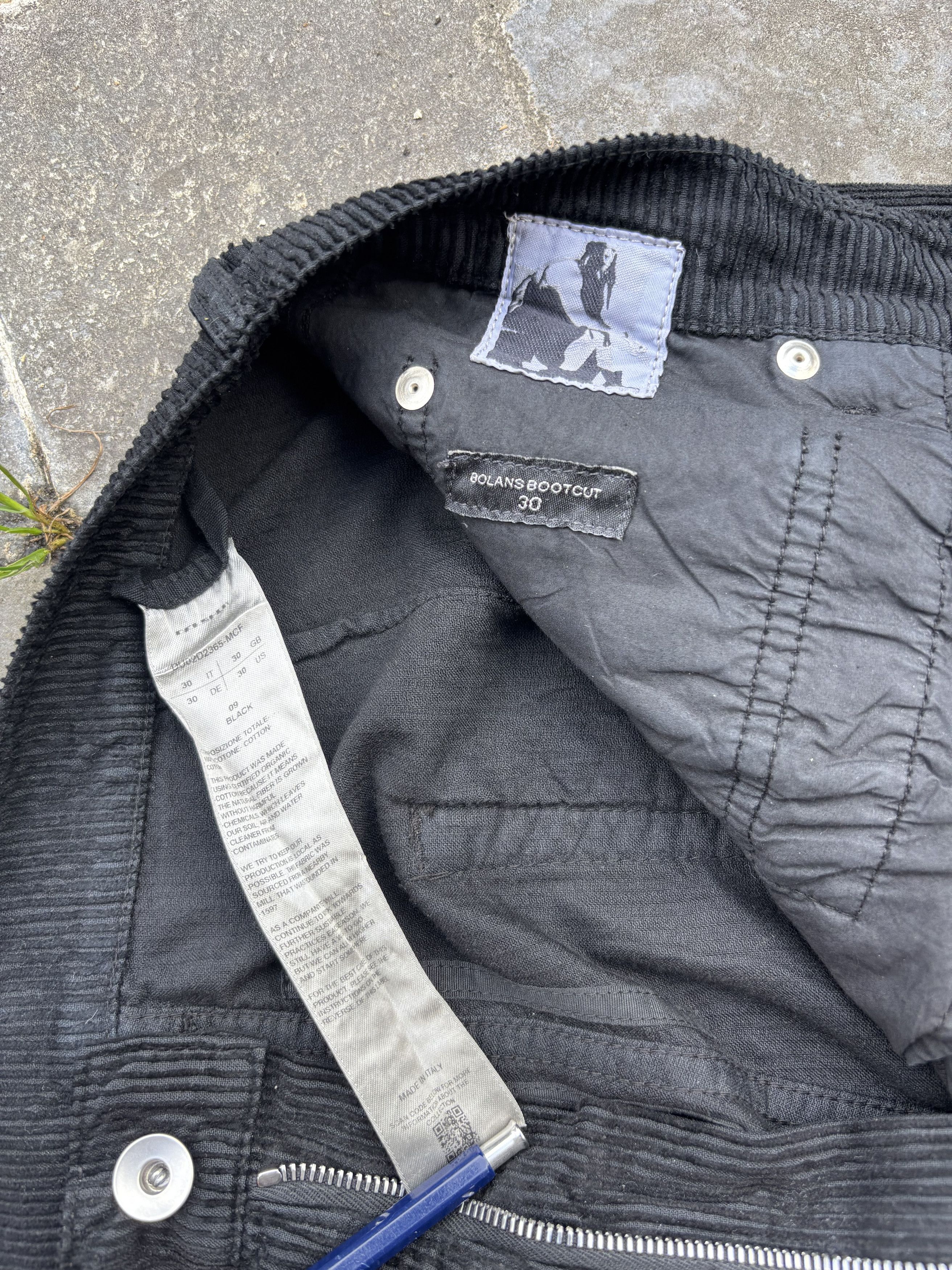 Rick Owens Bolan Corduroy Size US 30 / EU 46 - 3 Thumbnail