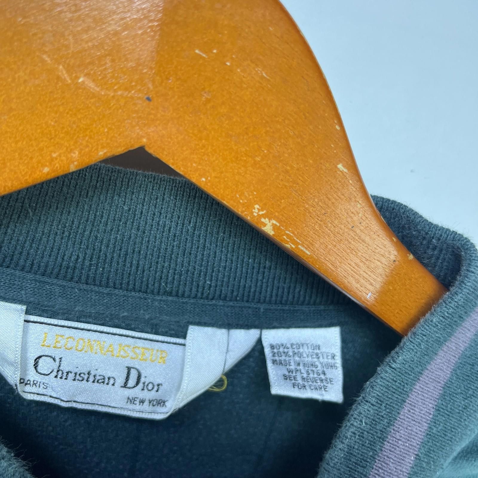 Christian Dior Monsieur Vintage Christian Dior Velour Track Jacket 80s Large Size US L / EU 52-54 / 3 - 5 Thumbnail