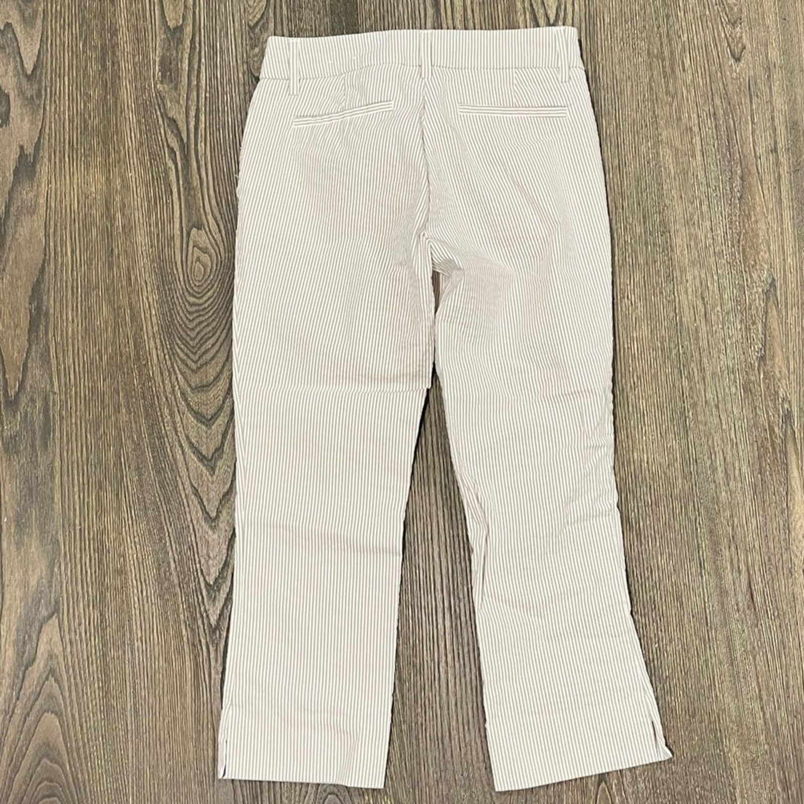 Vintage Eliane Rose Womens Straight Pants Flat Front Striped Size 4 Size 27" / US 4 / IT 40 - 7 Thumbnail