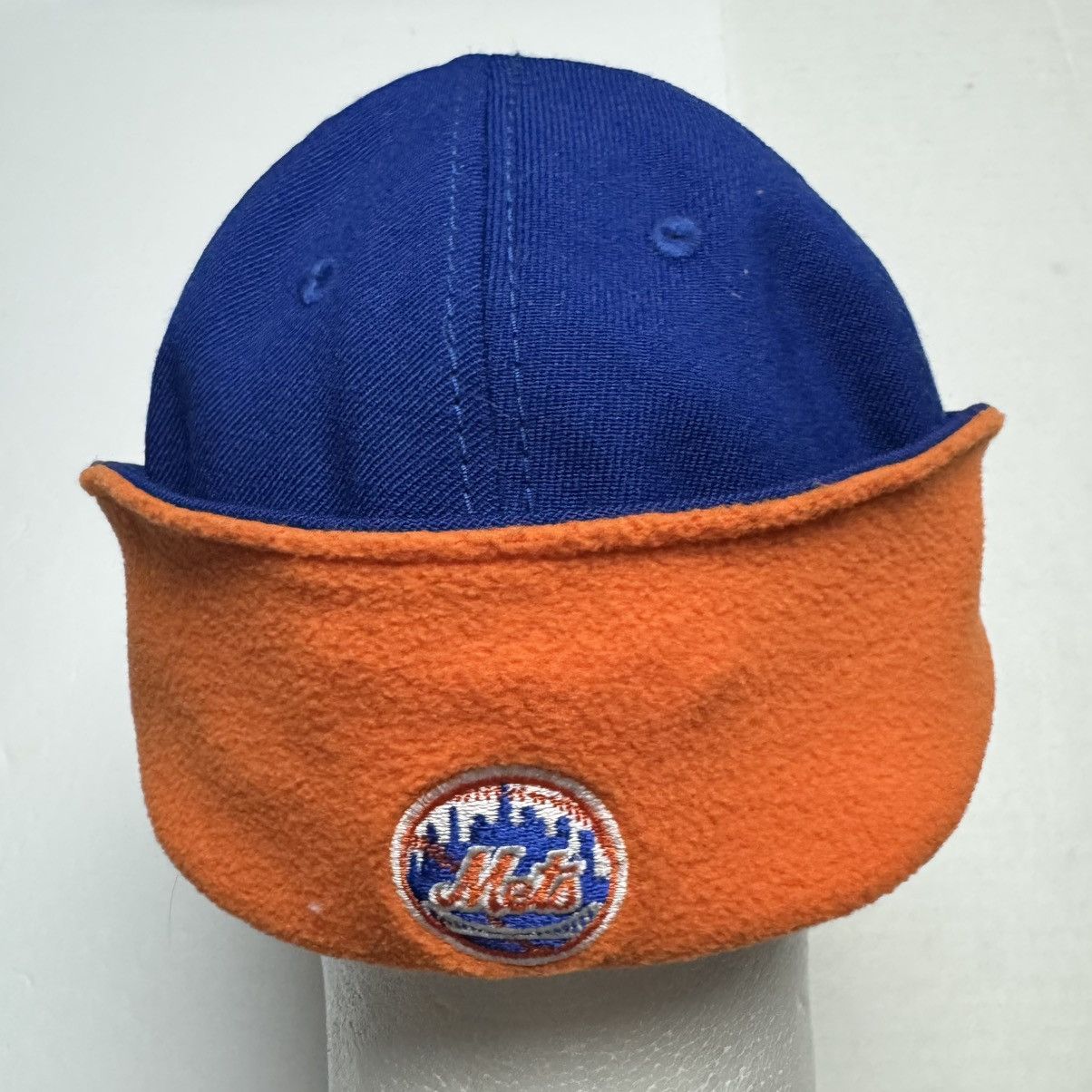 New Era RARE New Era NY Mets Fitted Hat W/ Flip Down Protector S/M Size ONE SIZE - 4 Thumbnail