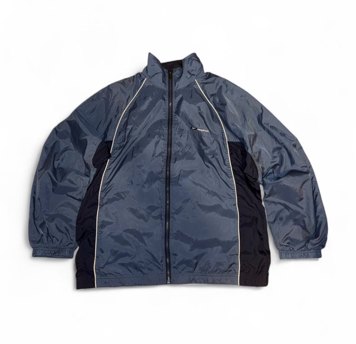Reebok REEBOK Men Blue Nylon Full Zip Lined Windbreaker Jacket Size US S / EU 44-46 / 1 - 1 Thumbnail