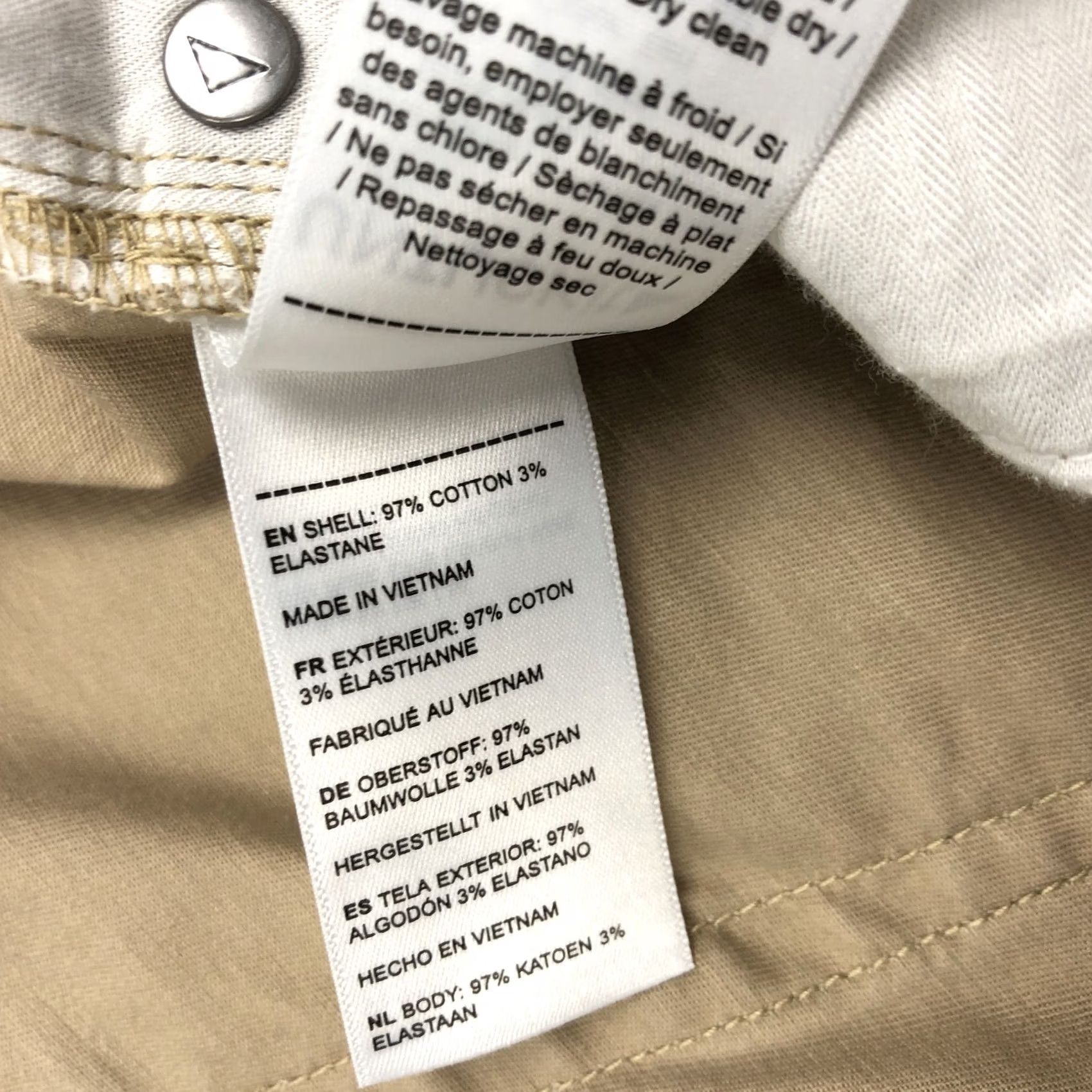 UNTUCKit UNTUCKit Men’s W34 L30 Slim Fit 5-Pocket Chino Pants Tan Khaki Stretch Denim Size US 34 / EU 50 - 7 Thumbnail