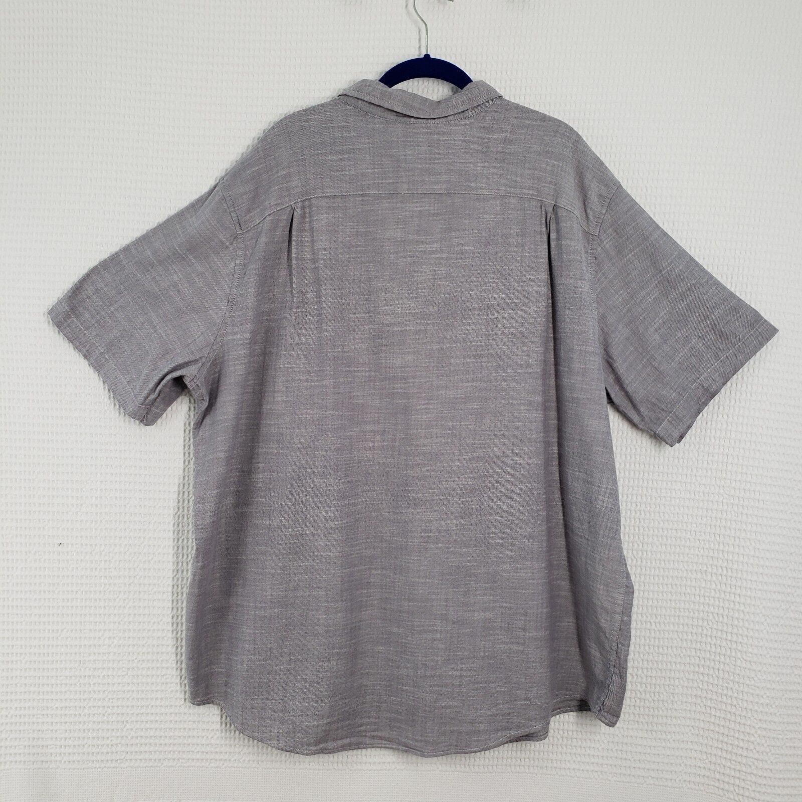George George Button Down Shirt Mens 2XL Gray Short Sleeve Classic Size US XXL / EU 58 / 5 - 2 Thumbnail